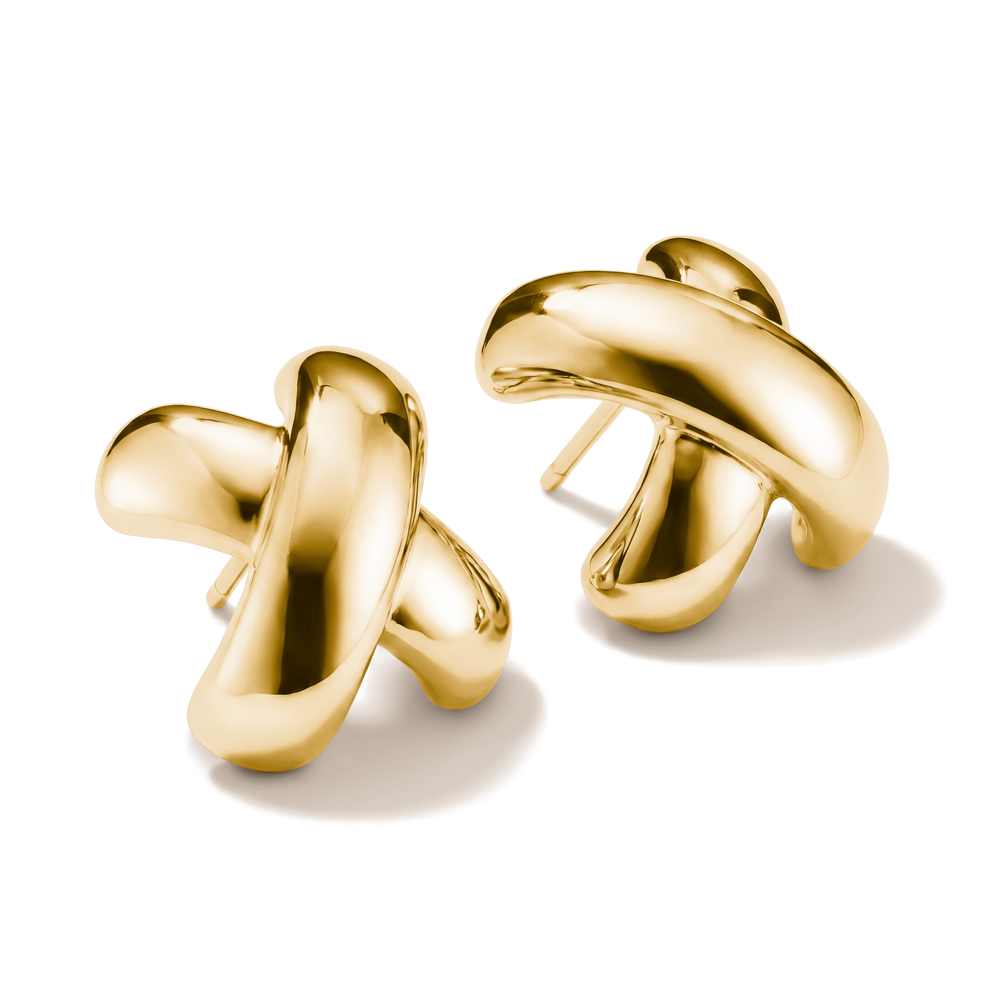THOMAS SABO Paar Ohrstecker »Gekreuzte Ohrringe gelbgoldfarben«