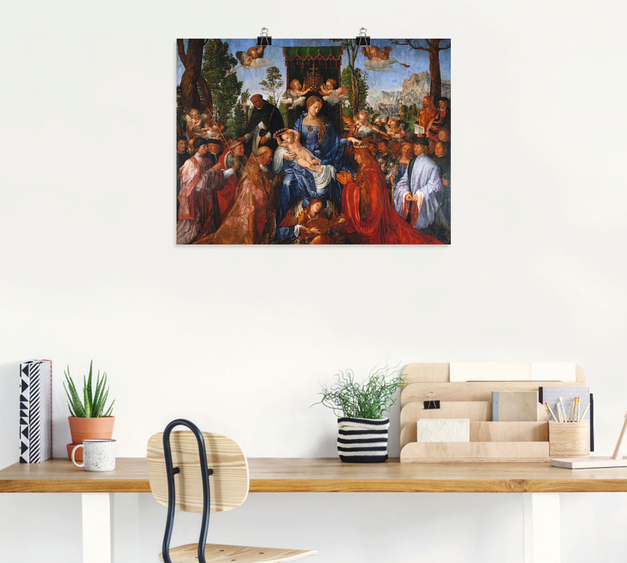 Artland Wandbild »Das Rosenkranzfest. 1506«, Gruppen & Familien, (1 St.), als Leinwandbild, Wandaufkleber oder Poster in versch. Größen