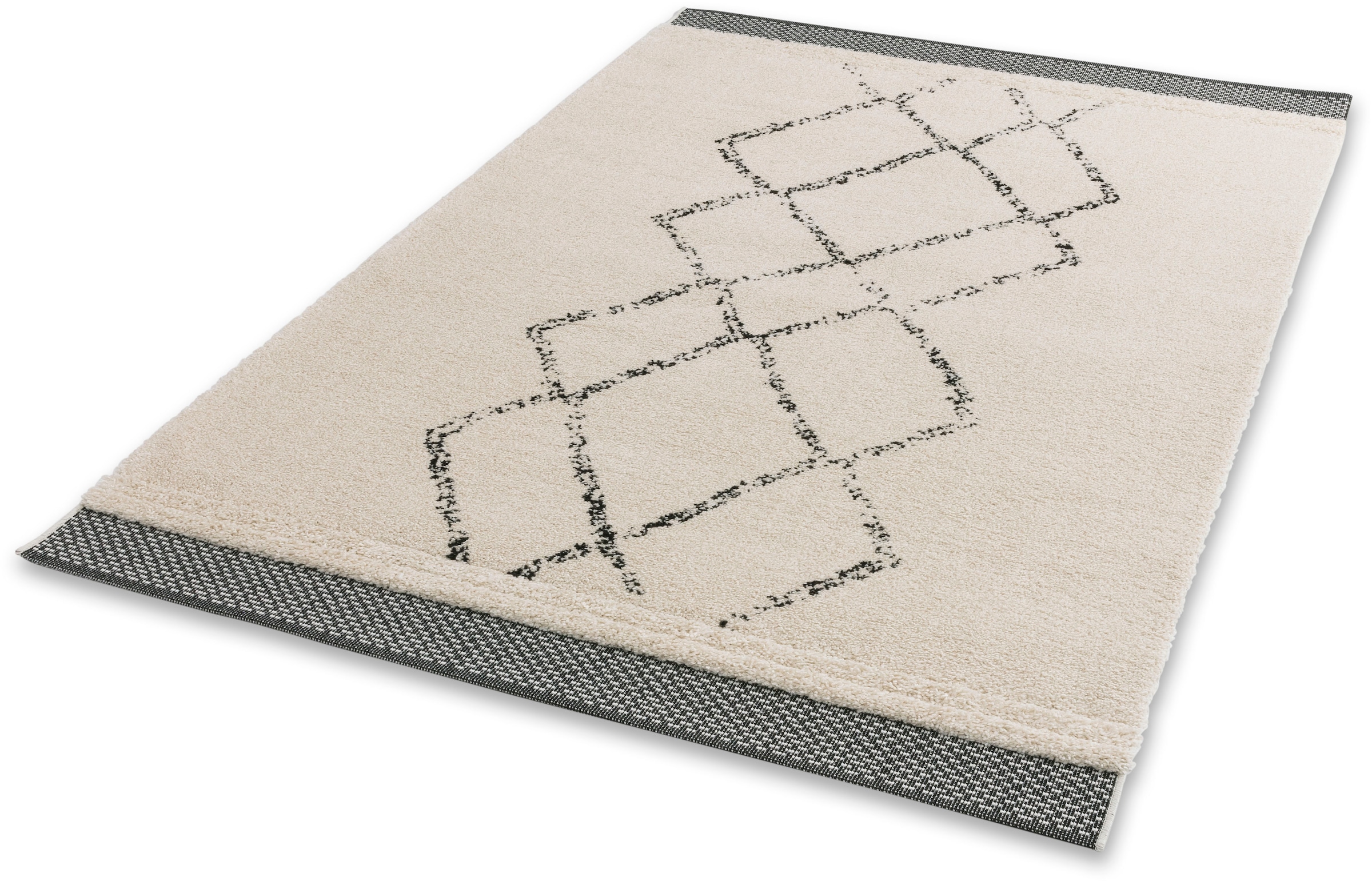 Hochflor-Teppich »Winsome 6318-242«, rechteckig, 25 mm Höhe, Langflor, Hoch Tief...