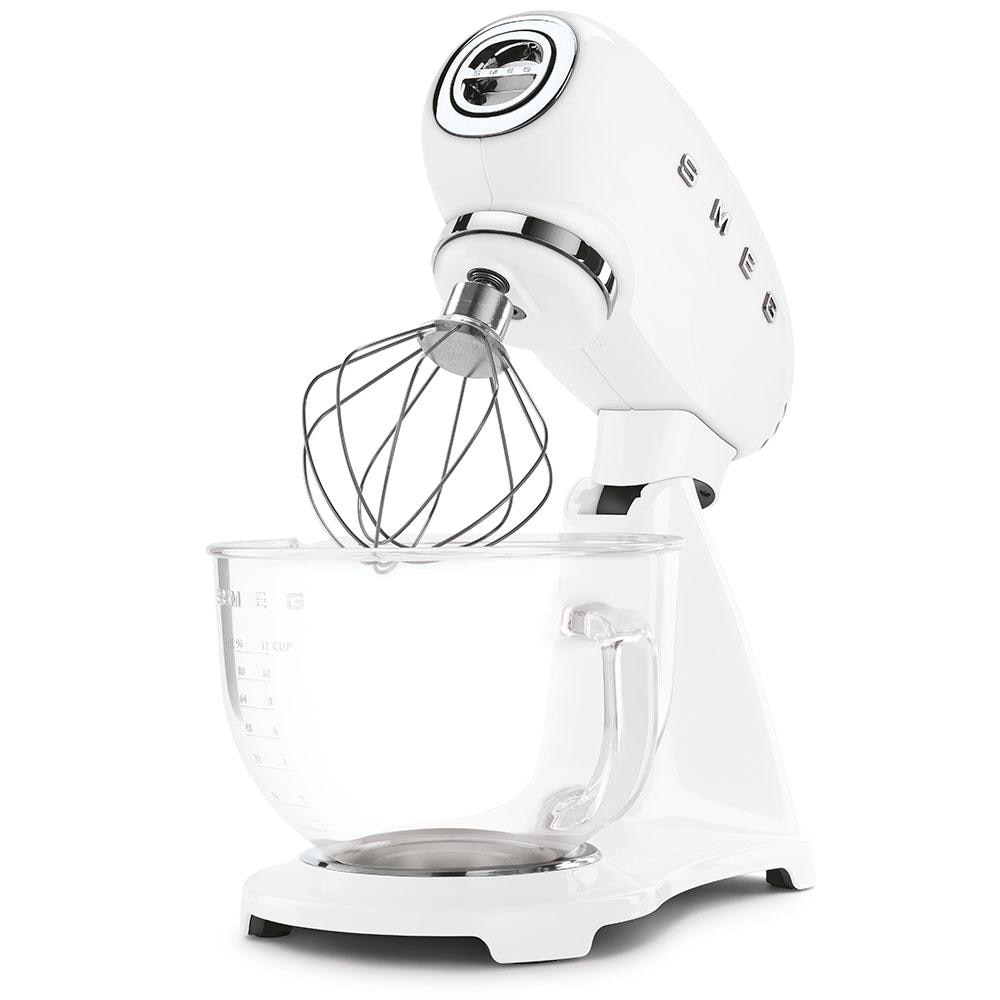 Smeg Küchenmaschine »SMF13WHEU Weiß«, Glasrührschüssel mit ergonomischem Griff