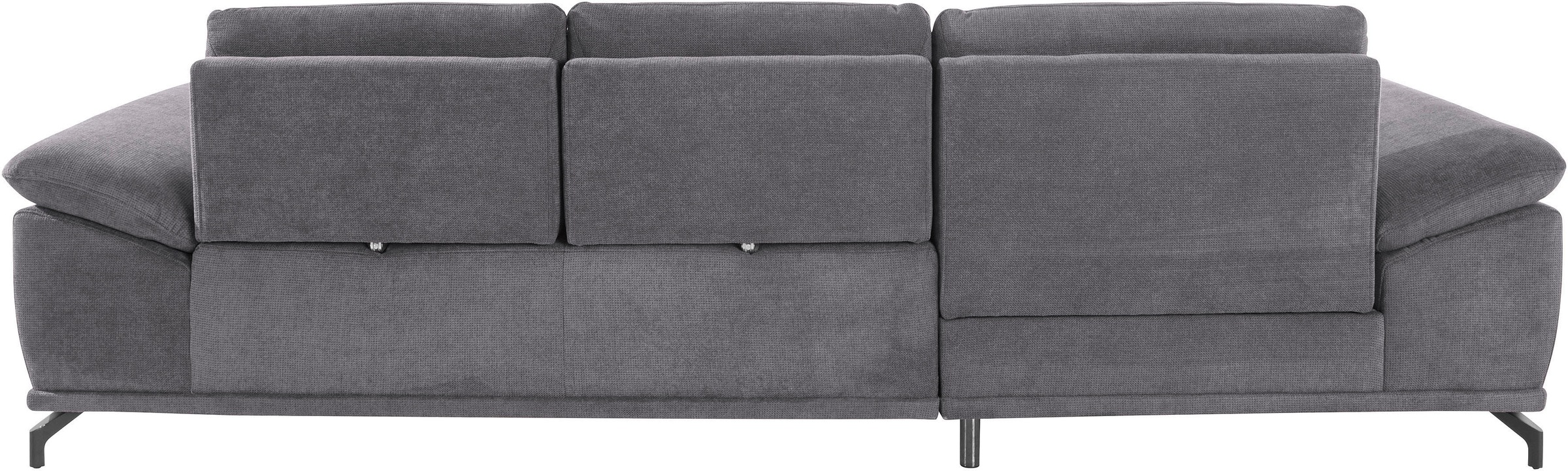 Places of Style Ecksofa Costello, mit Sitztiefenverstellung und Armlehnfunktion, incl. 3 Nierenkissen