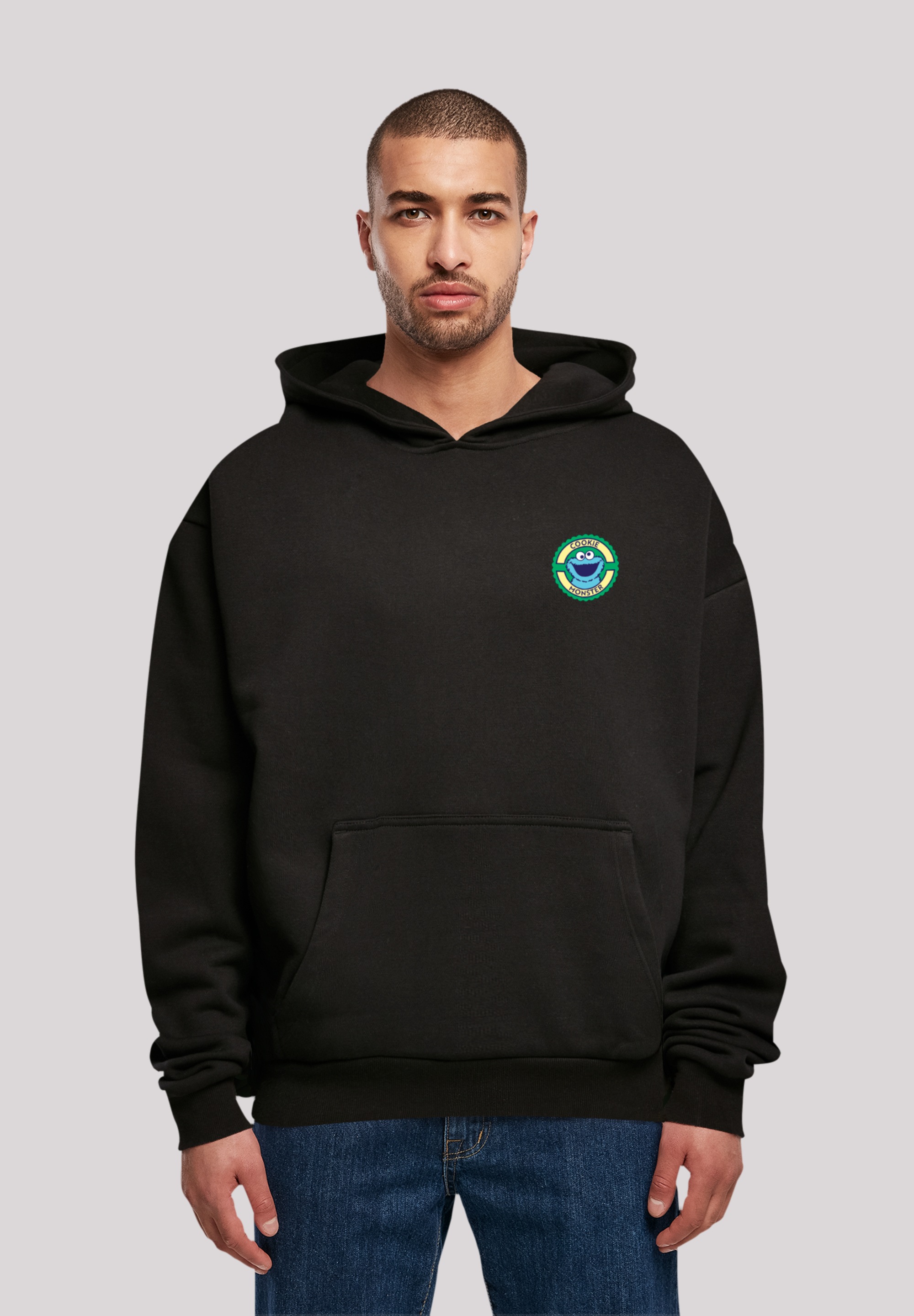 F4NT4STIC Kapuzenpullover "Sesamstraße Cookie Monster Sticker", Premium Qua günstig online kaufen