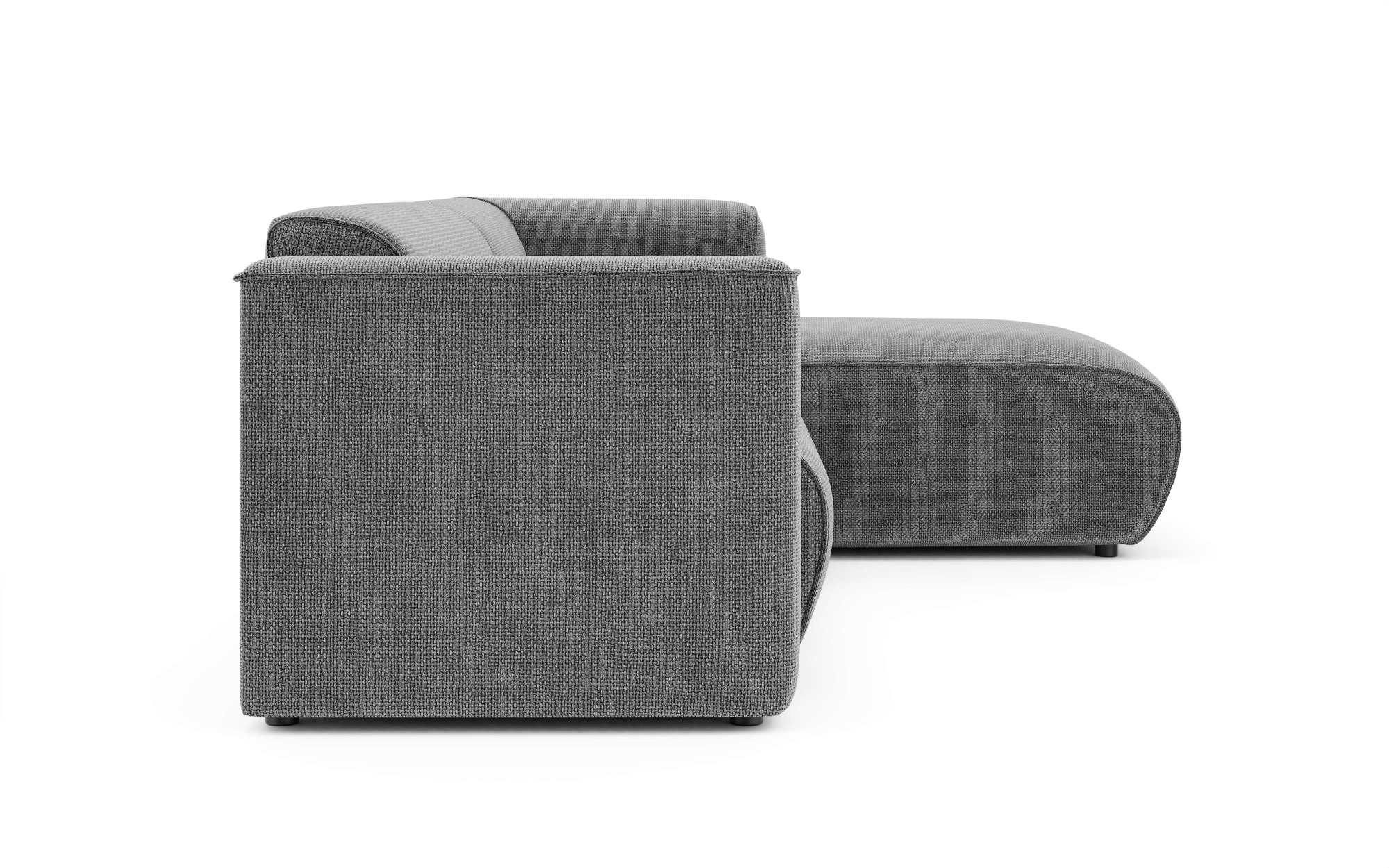 INOSIGN Ecksofa »MERID L-Form (257 cm), zeitlos & stilvolles Design,«, Aufwendig gepolstert, in Cord, Chenille und Struktur