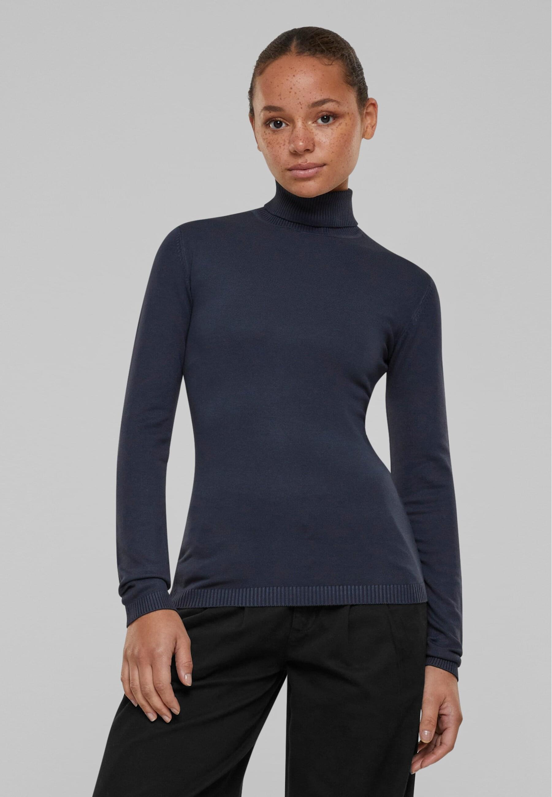 URBAN CLASSICS Rundhalspullover »Urban Classics Damen Ladies Knitted Turtleneck Sweater«, (1 tlg.)