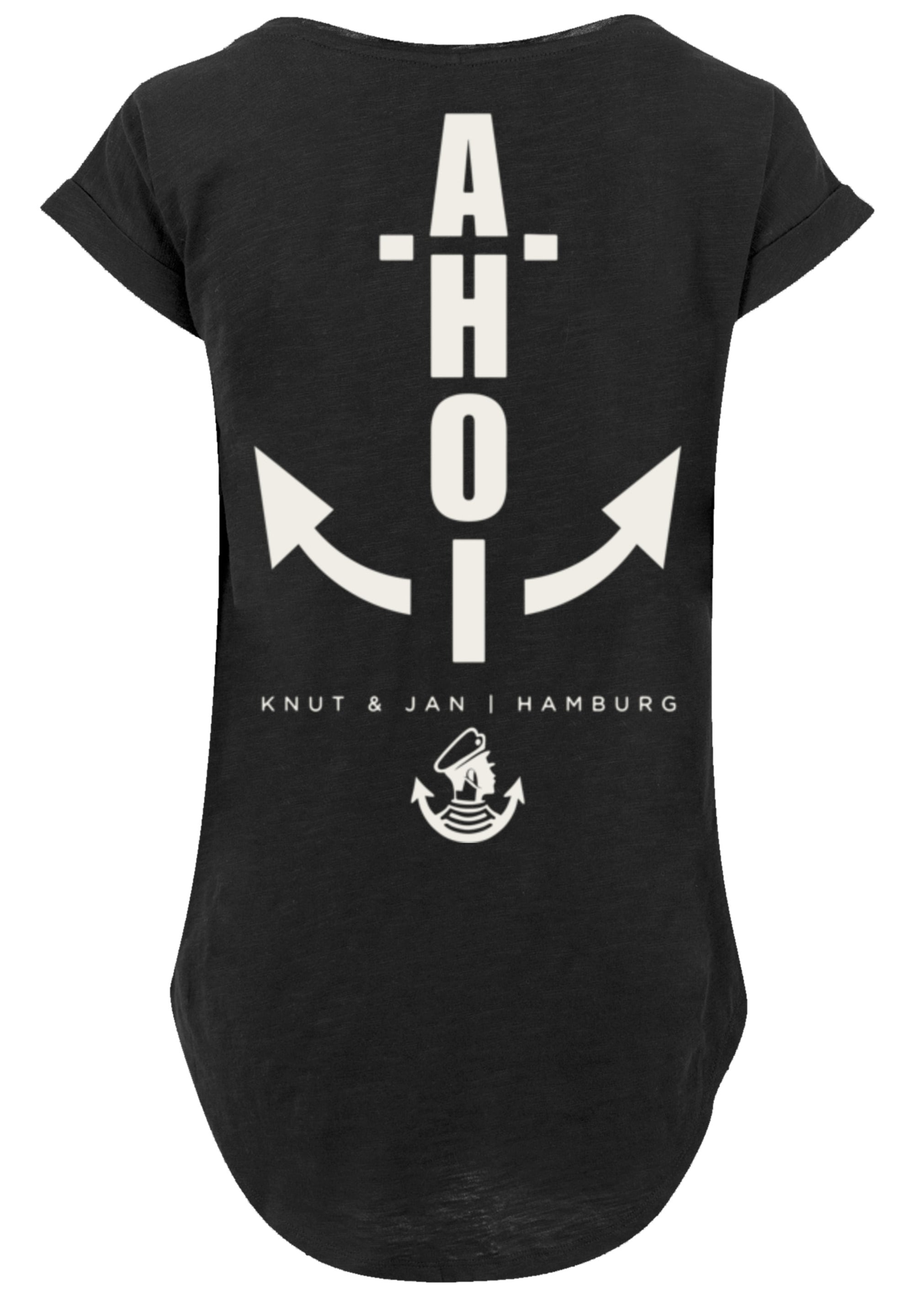 F4NT4STIC T-Shirt »Ahoi Anker Knut & Jan Hamburg«, Print