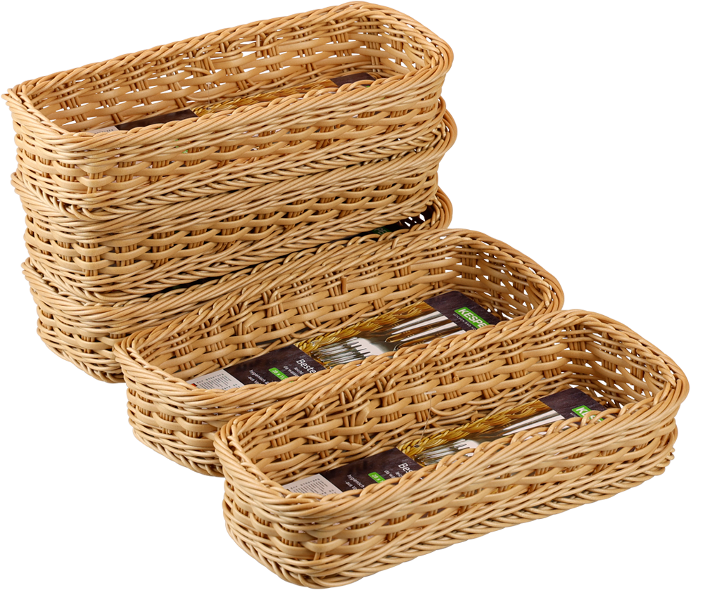 KESPER® Besteckkorb »Geflecht, 5er Set«, (Set, 5 tlg.), aus Vollkunststoff, PE