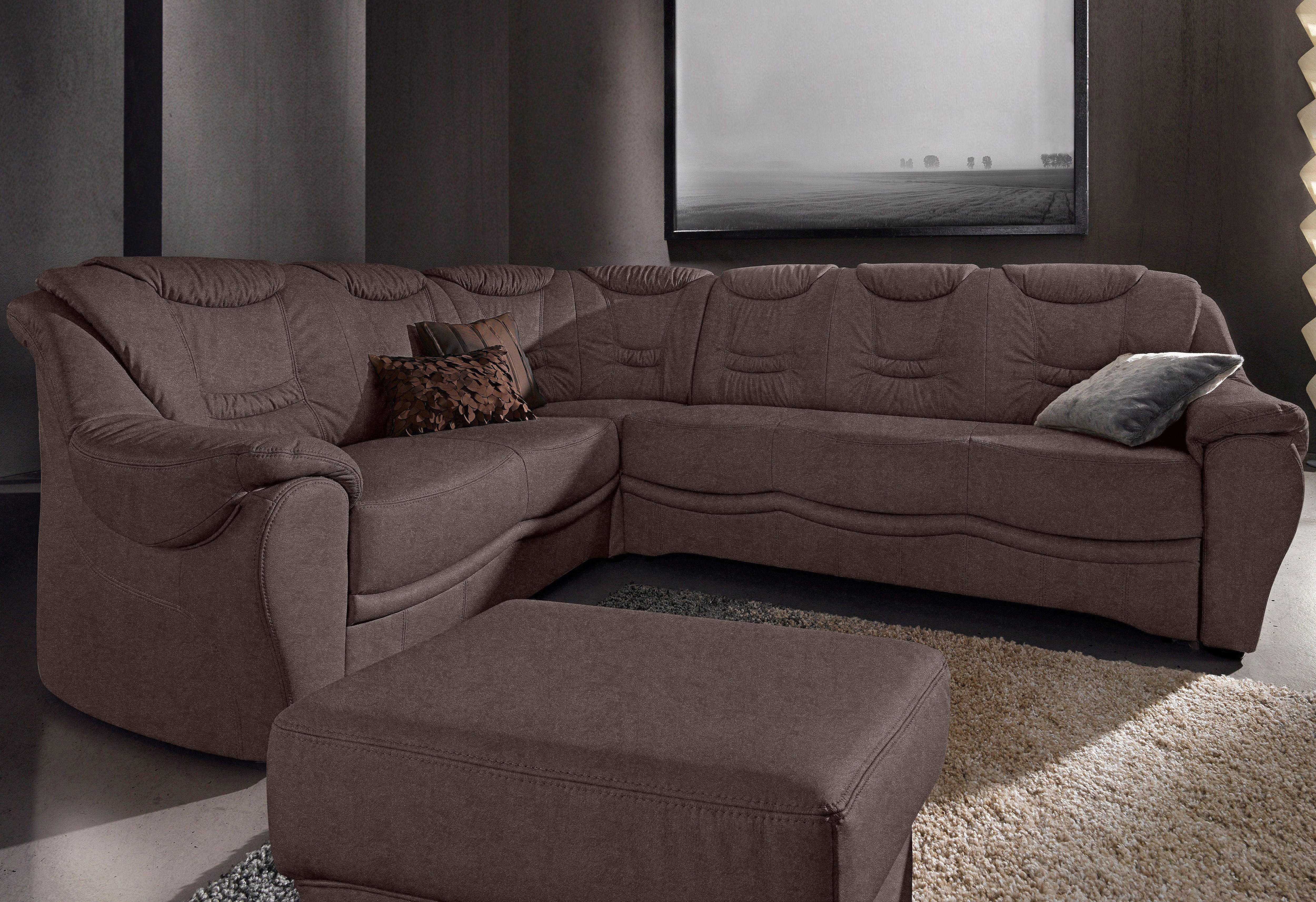 sit&more Ecksofa "Benson L-Form" wahlweise mit Schlaffunktion