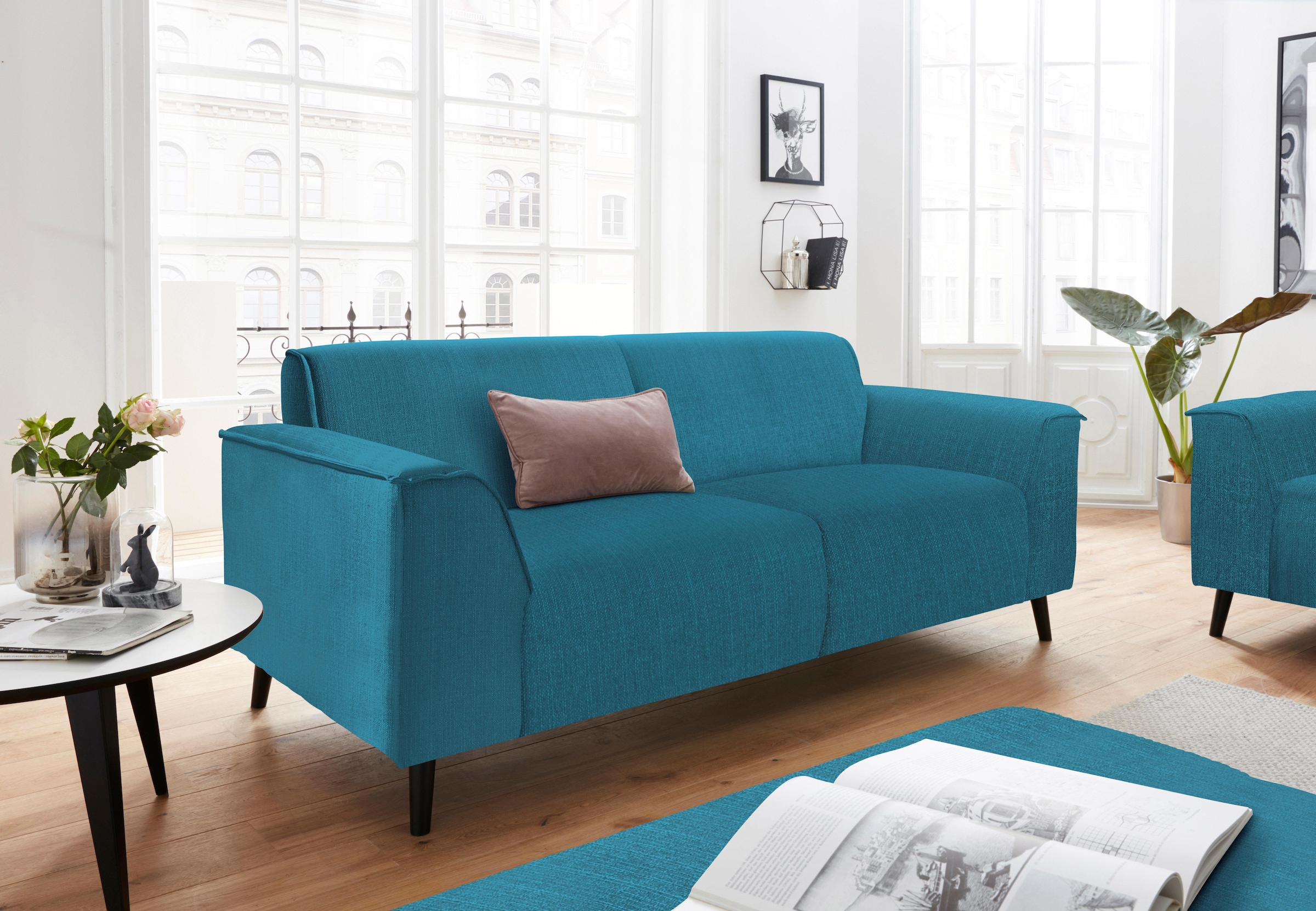 DOMO collection 2,5-Sitzer »Amora inklusive komfortablen Federkern für mehr Sitzkomfort«, zeitlos und bequem