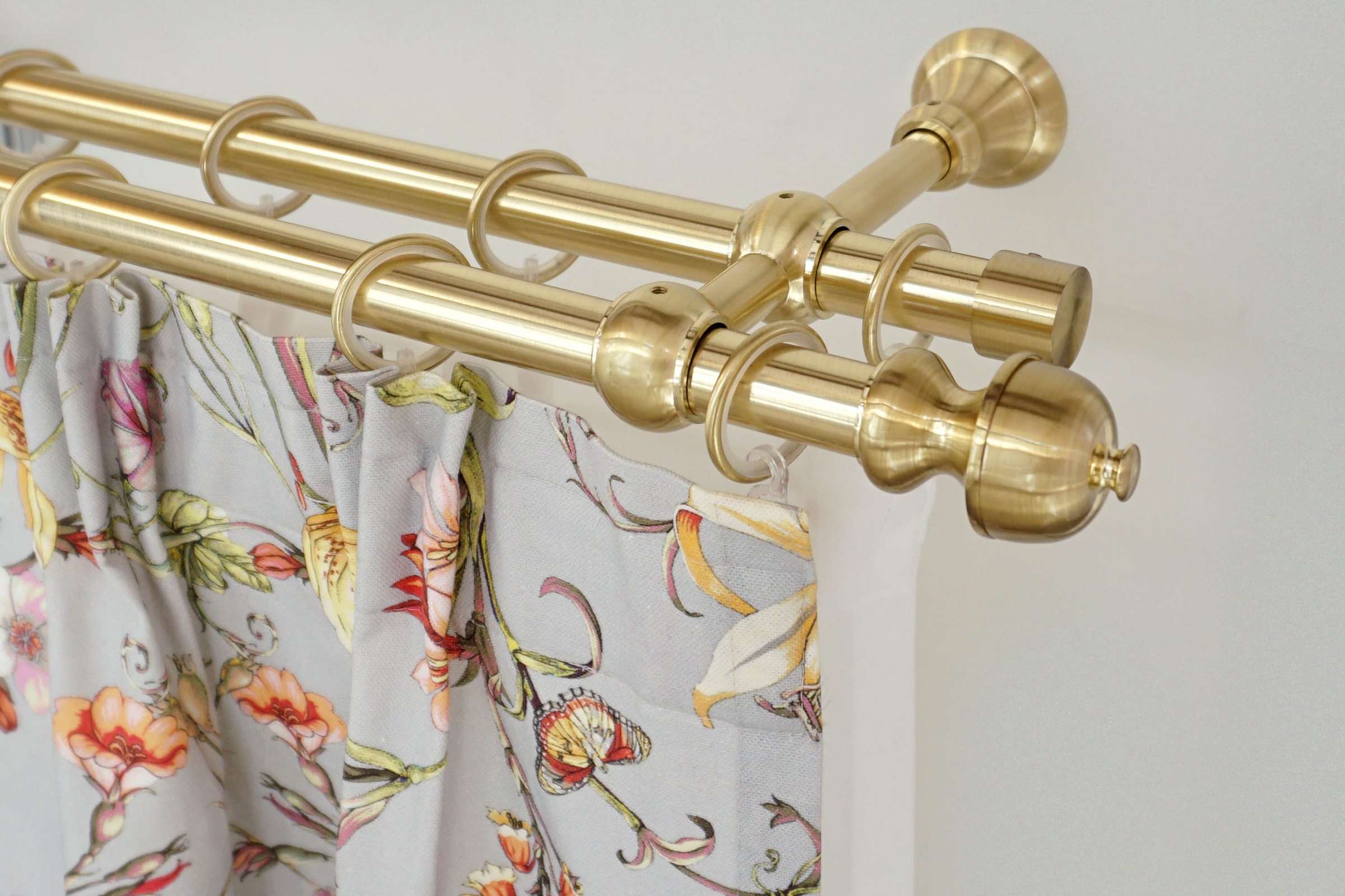 GARESA Gardinenstange "ANDREA" Ø 20 mm 2 läufig-läufig Wunschmaßlänge Vorha günstig online kaufen