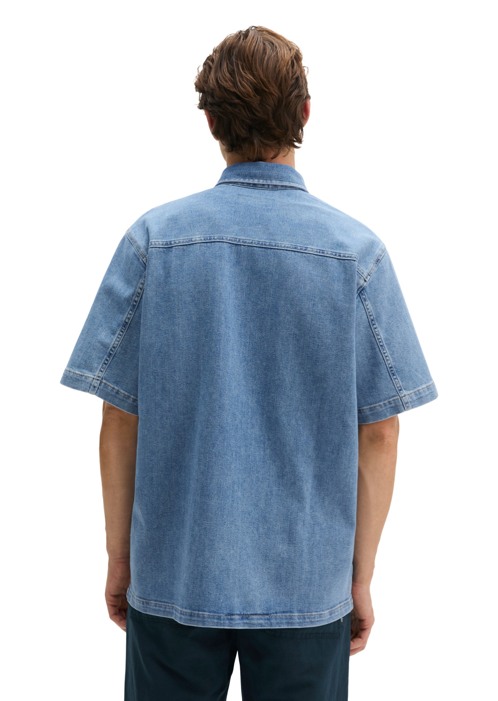Marc O'Polo Kurzarmhemd »aus leichtem Bio-Baumwoll-Denim«