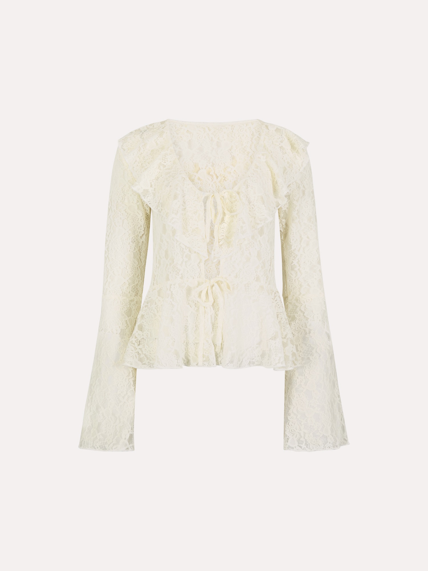 Apricot Strickjacke »Strickjacke« mit Spitzenrüschen