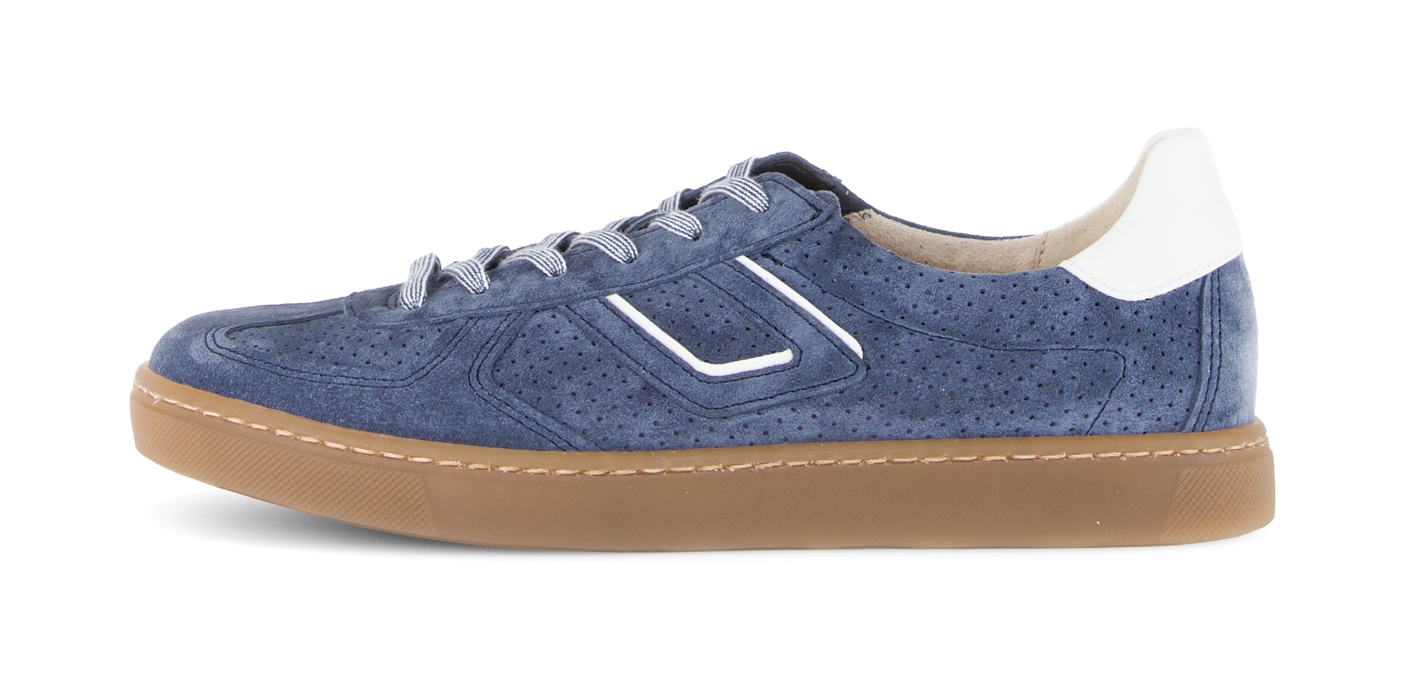 Gabor Sneaker »DAVOS«  , Freizeitschuh, Halbschuh, Schnürschuh mit Lochmuster, Weite H
