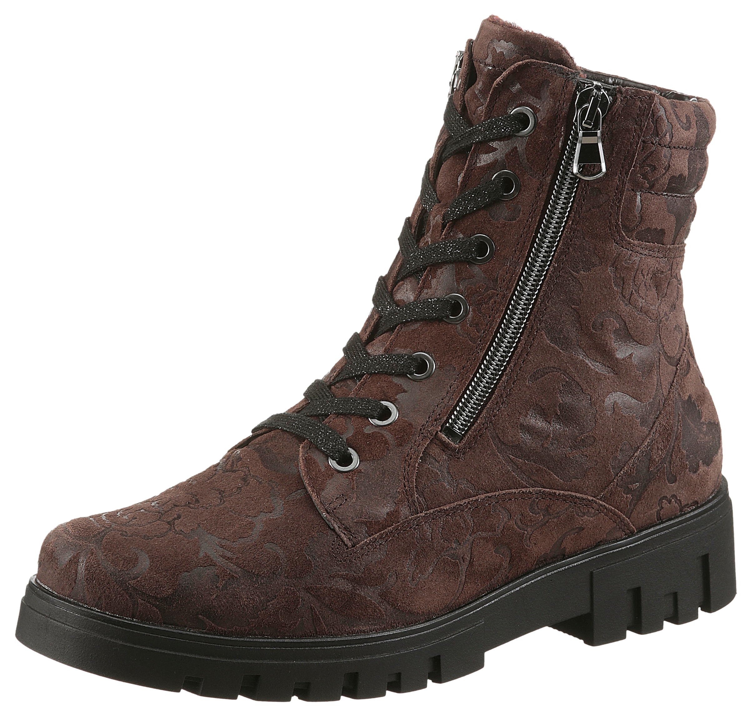 Waldläufer Schnürstiefelette "H-SERENA", Schnürboots, Profilsohle, Blockabs günstig online kaufen