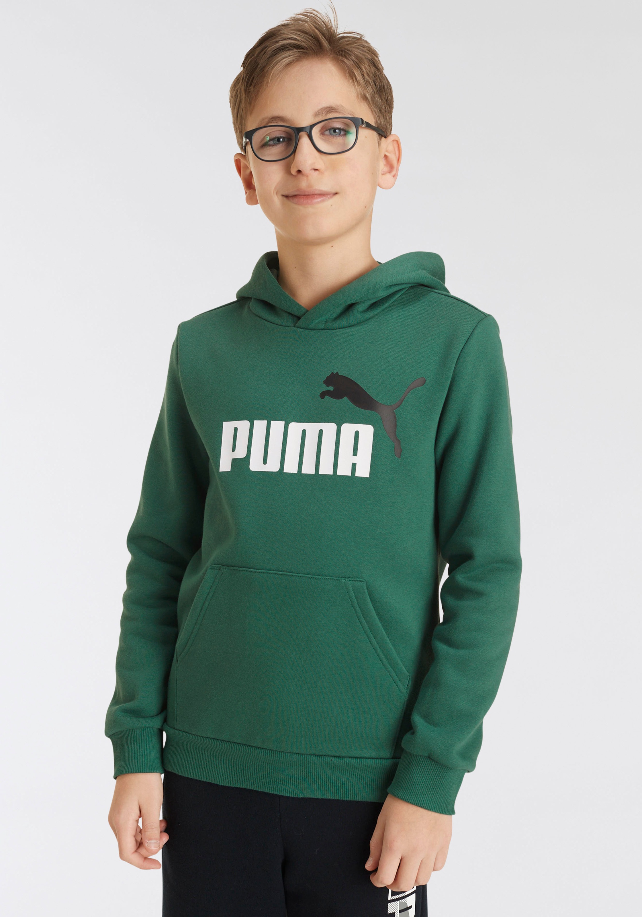 Black Friday PUMA Kapuzensweatshirt »ESS+ 2 COL BIG LOGO HOODIE FL - für  Kinder« | BAUR