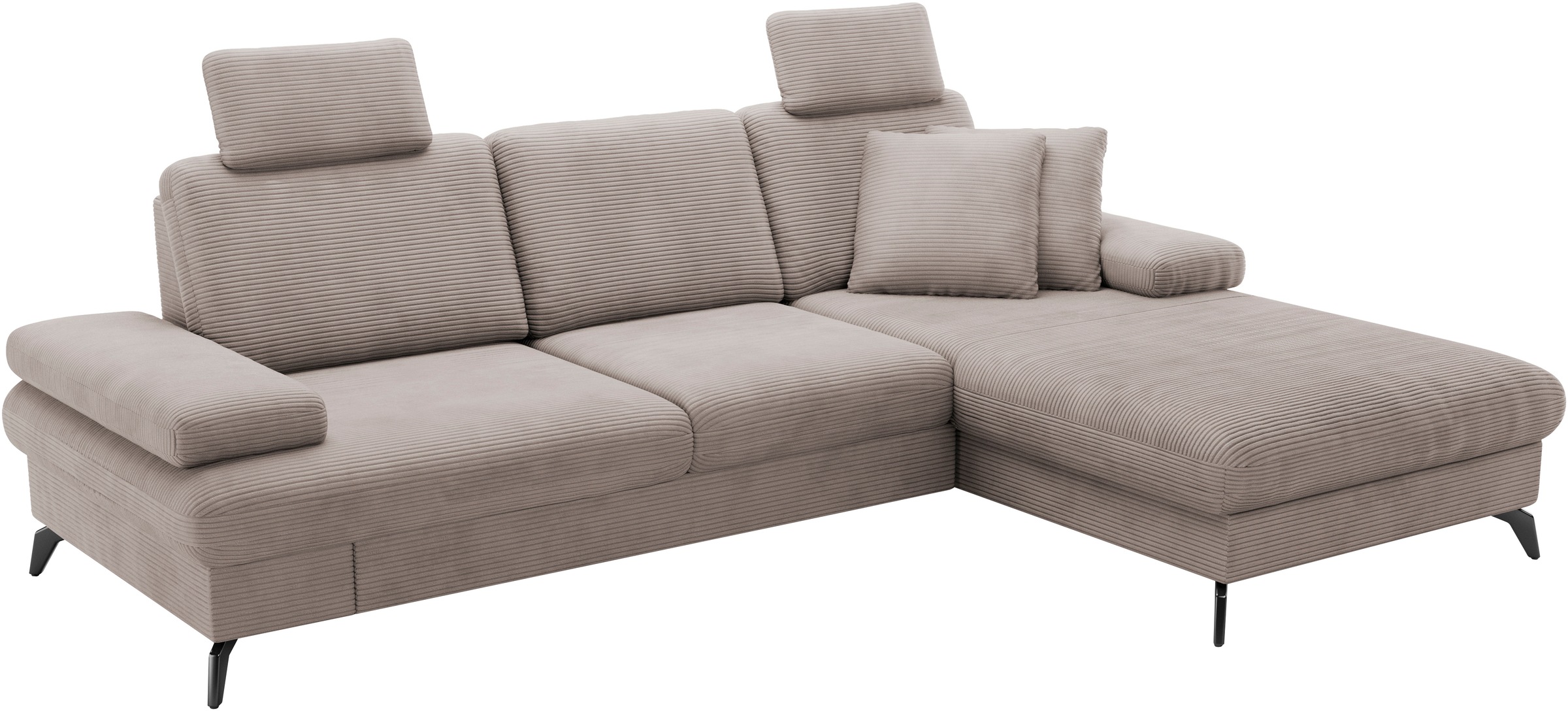 sit&more Ecksofa »Morris Jubi, L-Form«, inkl. Armteilfunktion und 1 Zierkissen, wahlweise mit Bettfunktion