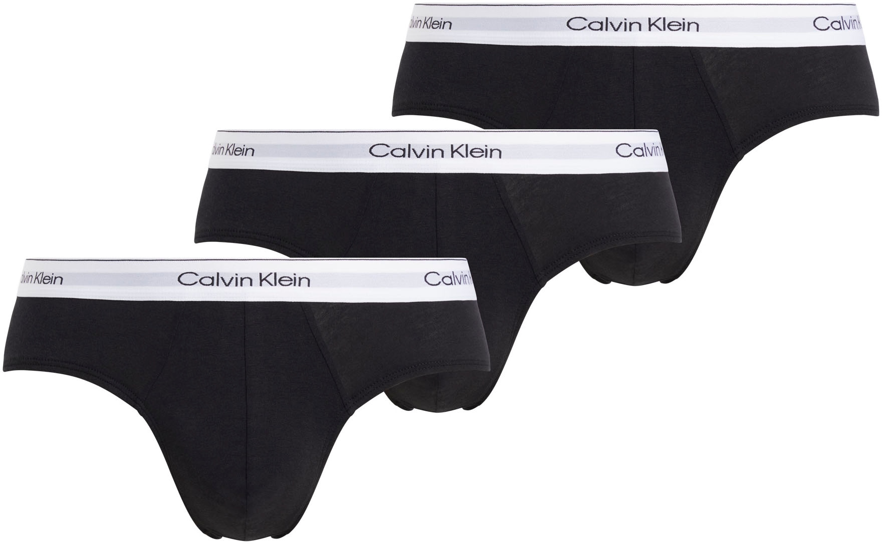 Calvin Klein Underwear Hipster "HIP BRIEF 3PK", (Packung, 3 St.), mit Logo-Elastikbund (3 Stück)