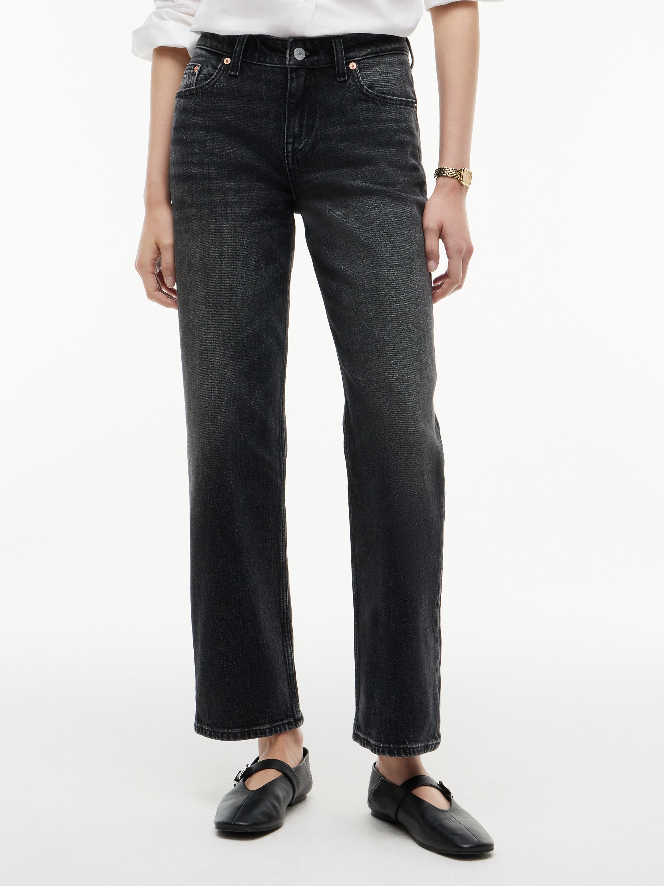 Tommy Jeans Straight-Jeans "SOPHIE LOW RISE STRAIGHT DJ0187" Baumwollmischung, straight fit