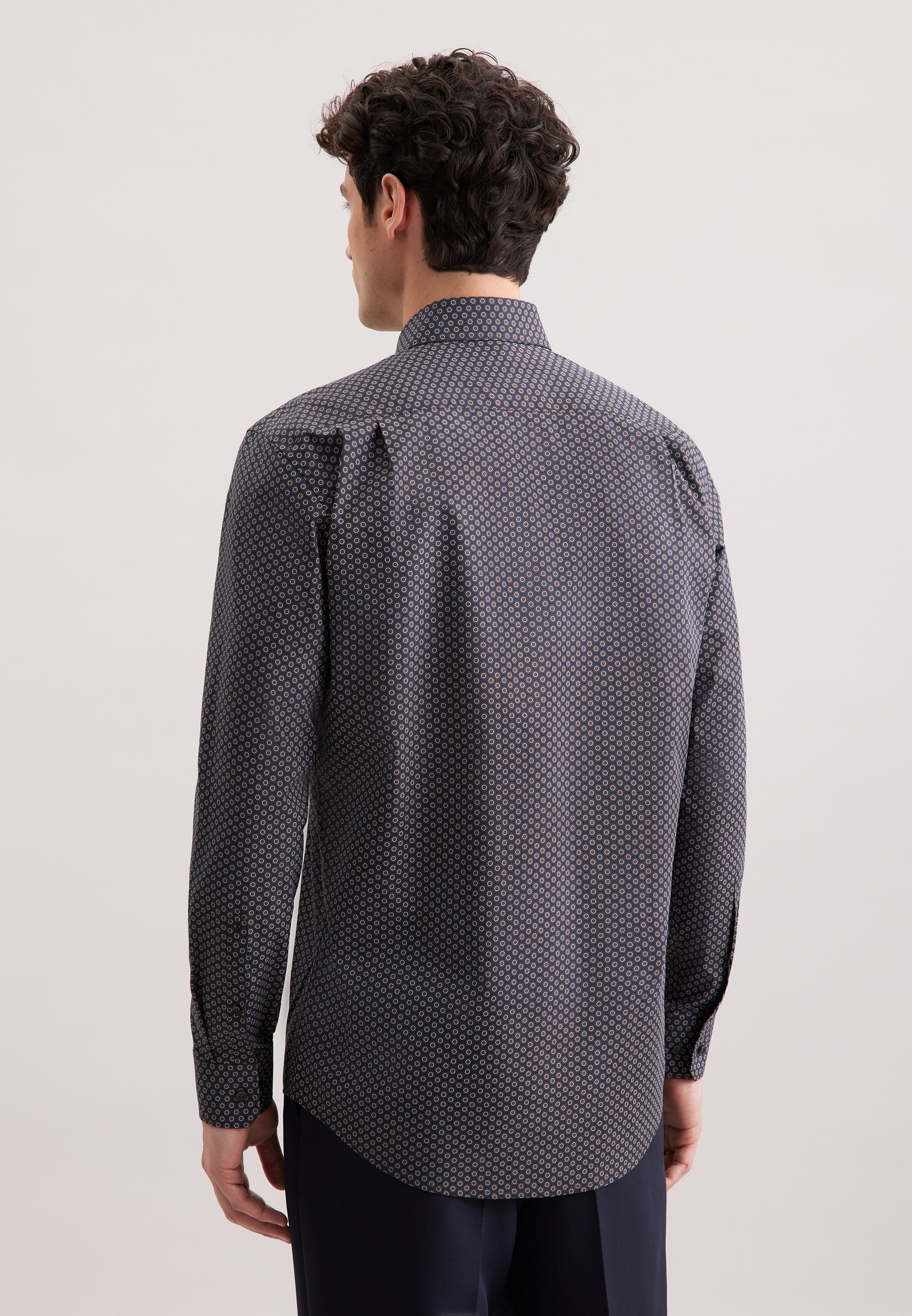 seidensticker Businesshemd »Schwarze Rose« Regular 1/1 Kentkragen Druck
