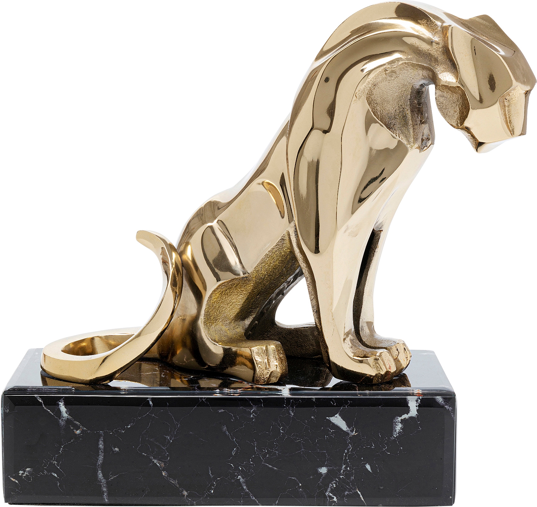 Kare Design Dekofigur "Deko Figur Lion on Marble 34cm"