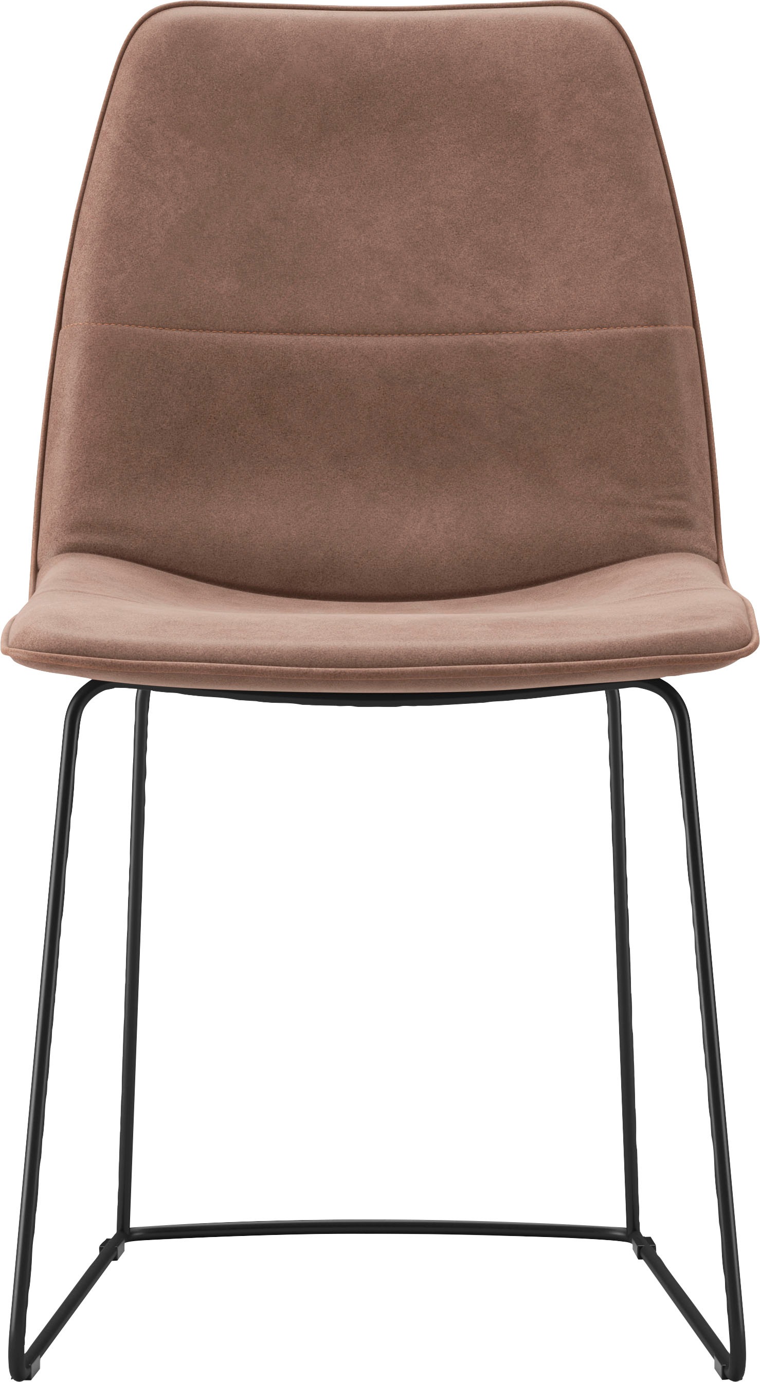 freistil ROLF BENZ Schalenstuhl "117" 4 tlg. mit schmalem Metallgestell in günstig online kaufen
