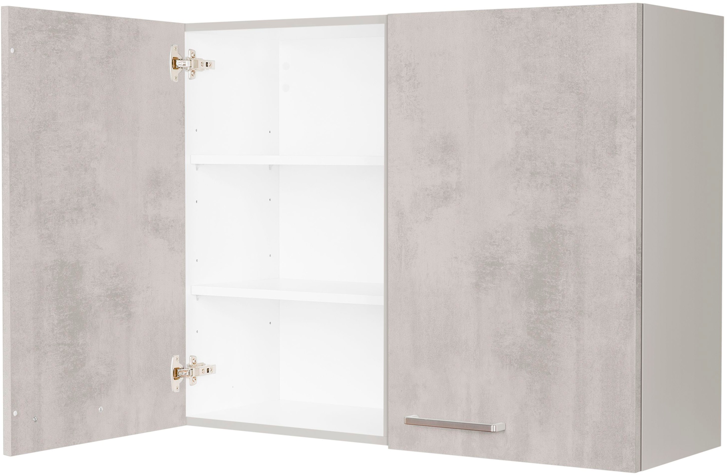 nobilia® Hängeschrank »"Riva", vormontiert, mit zwei Einlegeböden,«, Breite 90 cm