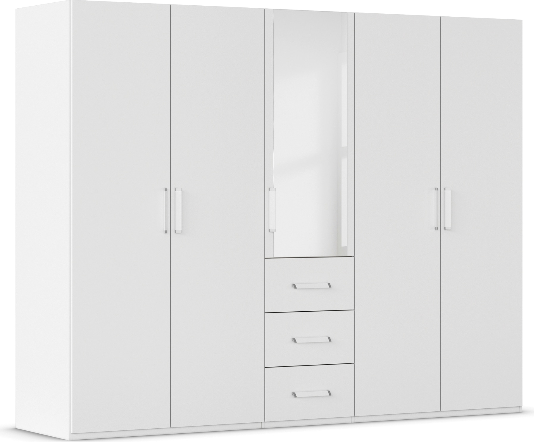 rauch Drehtürenschrank "Kleiderschrank Schrank Garderobe Schlafzimmerschrank EVELYN" in 2 Höhen 197 oder 210 cm erhältlich, inkl. SOFT-CLOSE-FUNKTION, in elegantem Stil mit Schubladen 3 Breiten und 2 Höhen MADE IN GERMANY