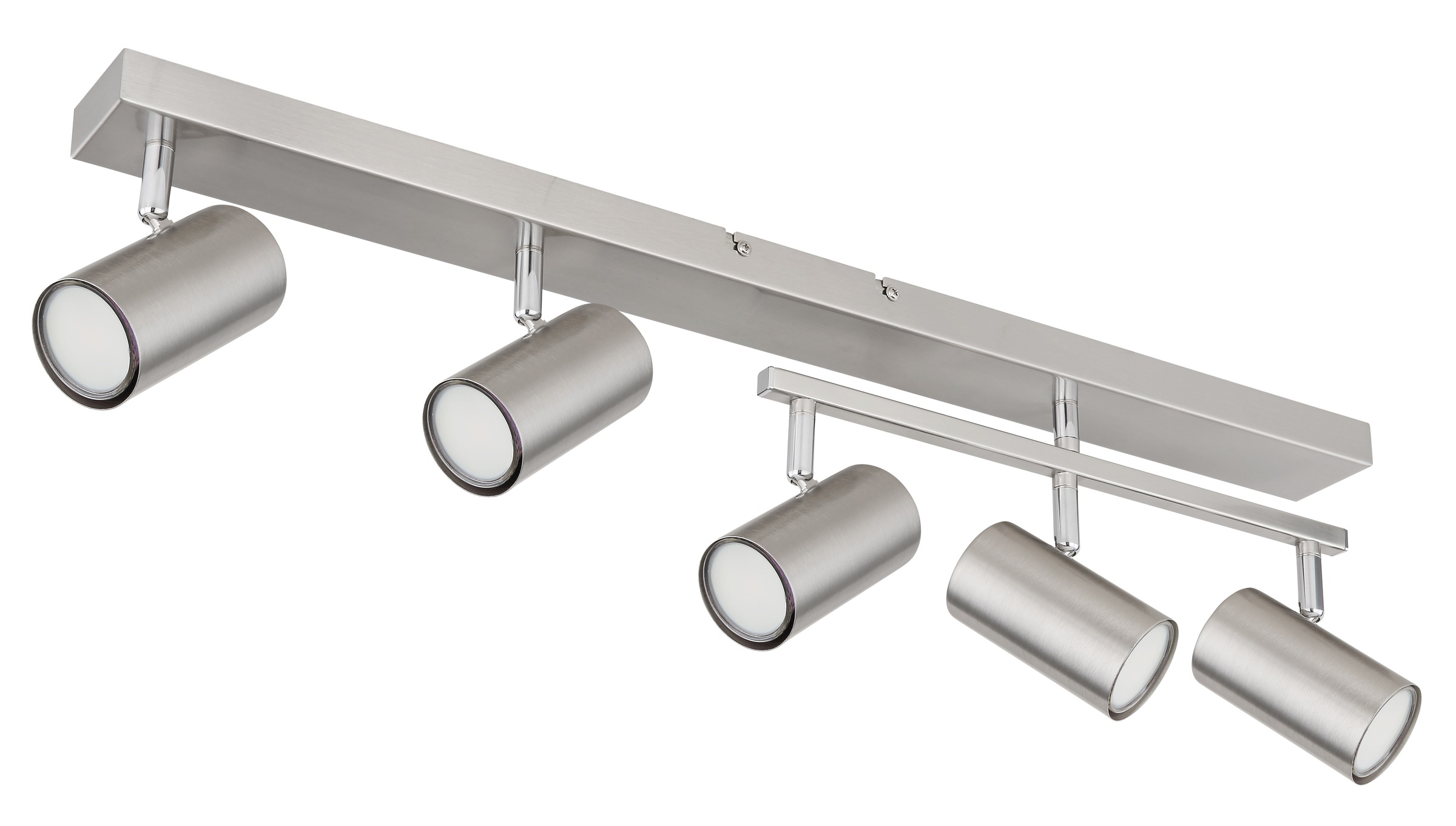 GLOBO LIGHTING Deckenspot »ROBBY« GU10 1 Stk. Strahler Nickel/Chrom, schwenkbar, GU10