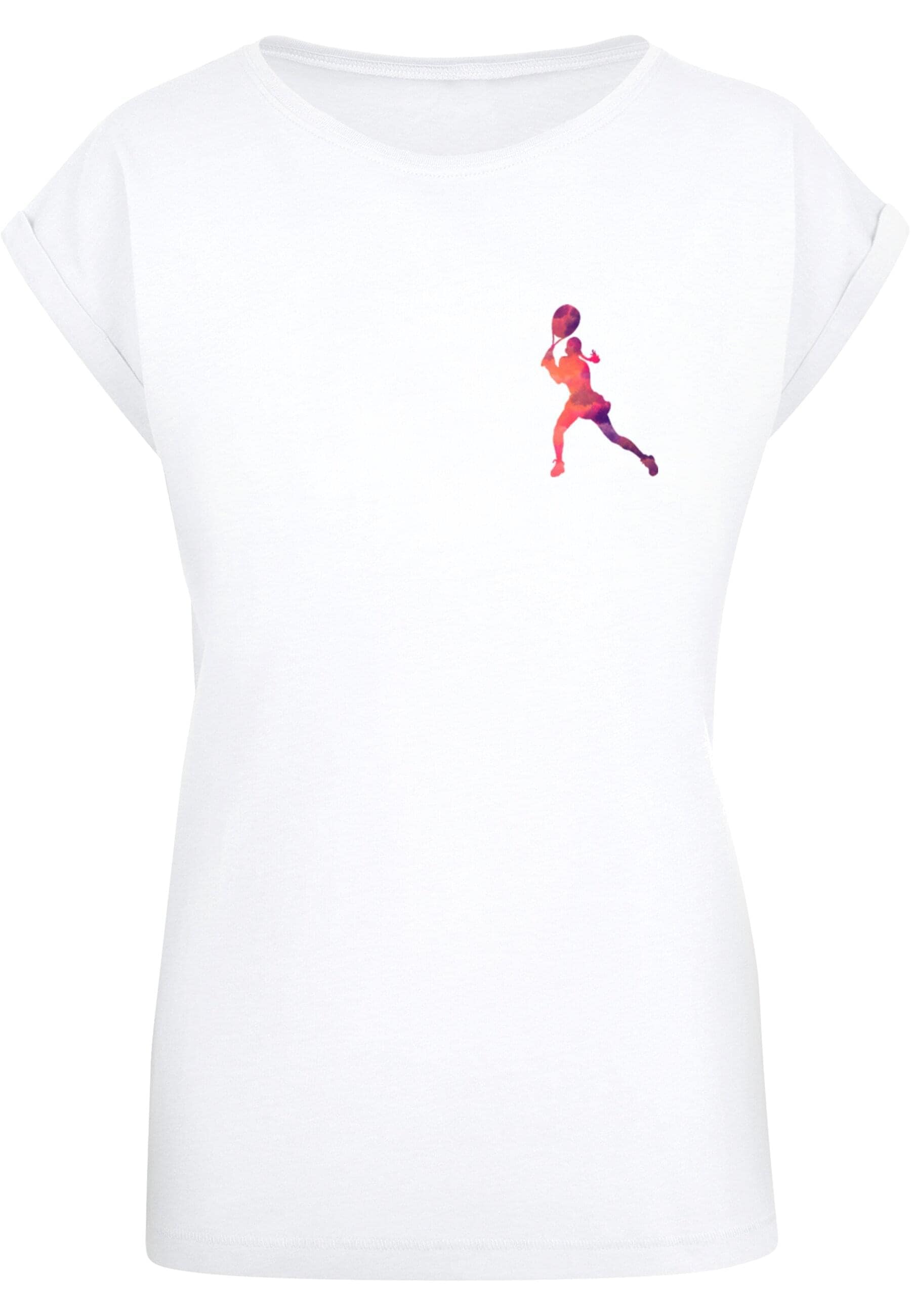 Merchcode T-Shirt "Merchcode Damen Ladies Tennis Woman Silhouette - T-Shirt günstig online kaufen