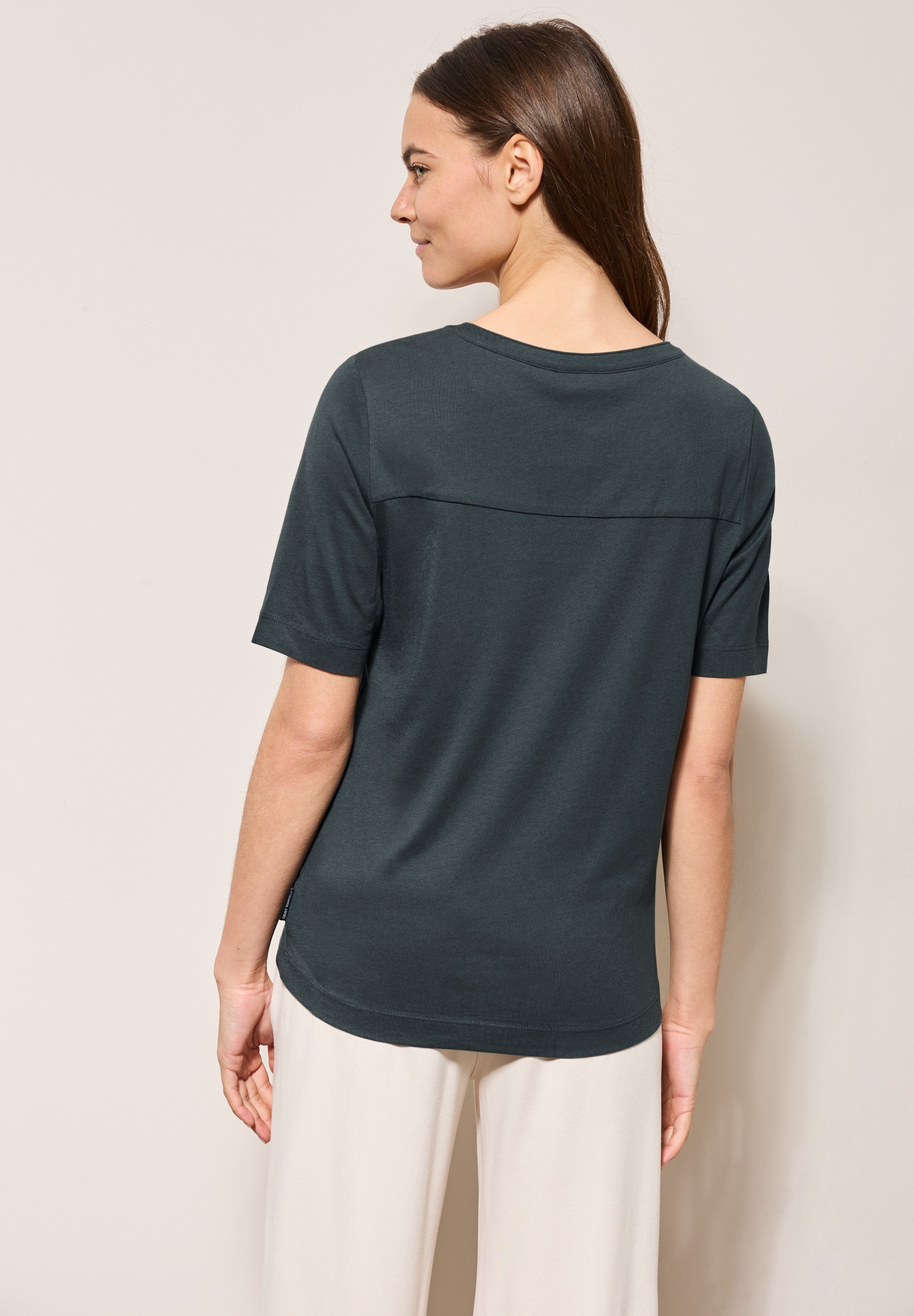 Cecil T-Shirt, im soften Baumwoll-Mix