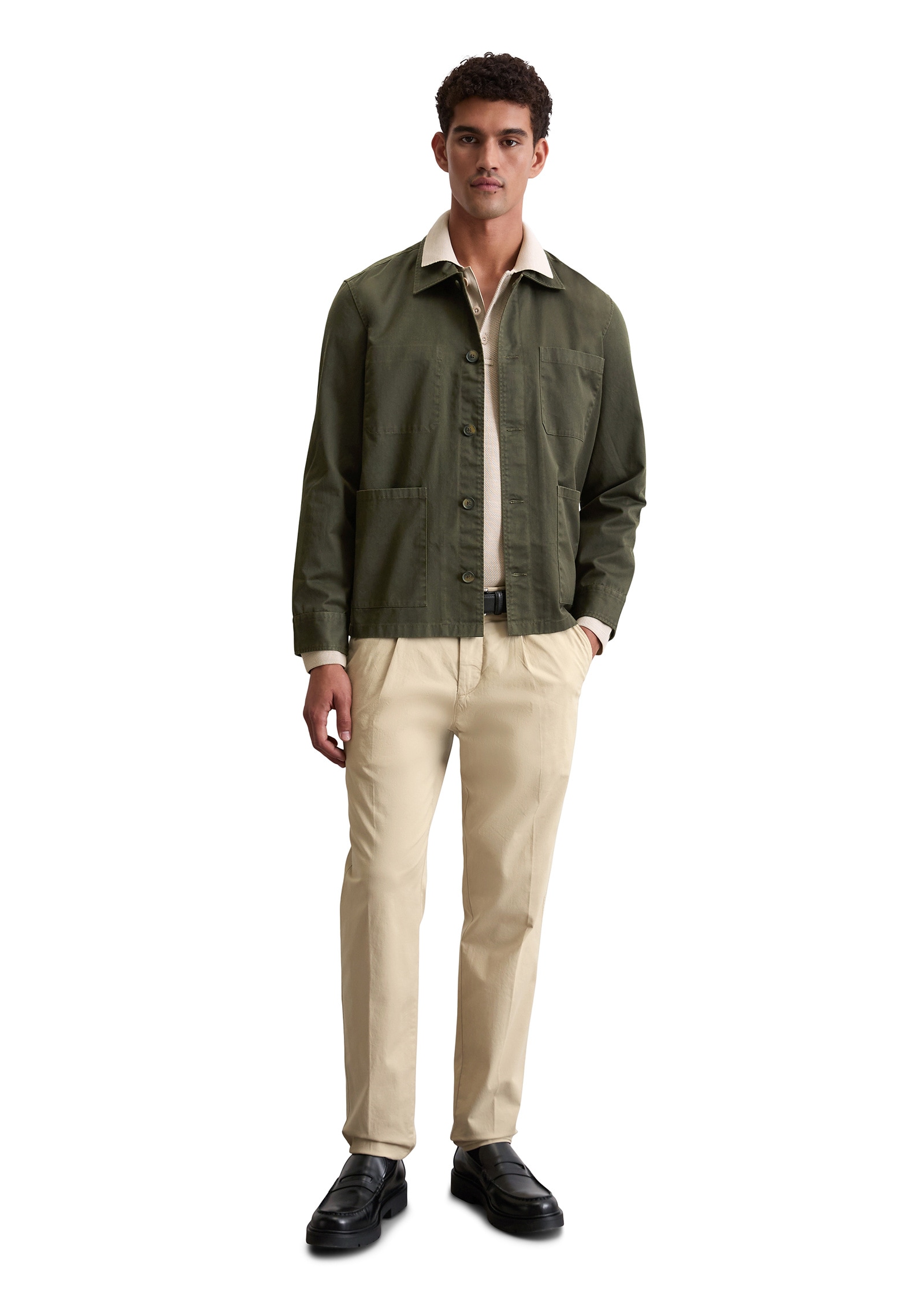 Marc O'Polo Kurzjacke »aus hochwertigem Coated-Twill«, ohne Kapuze