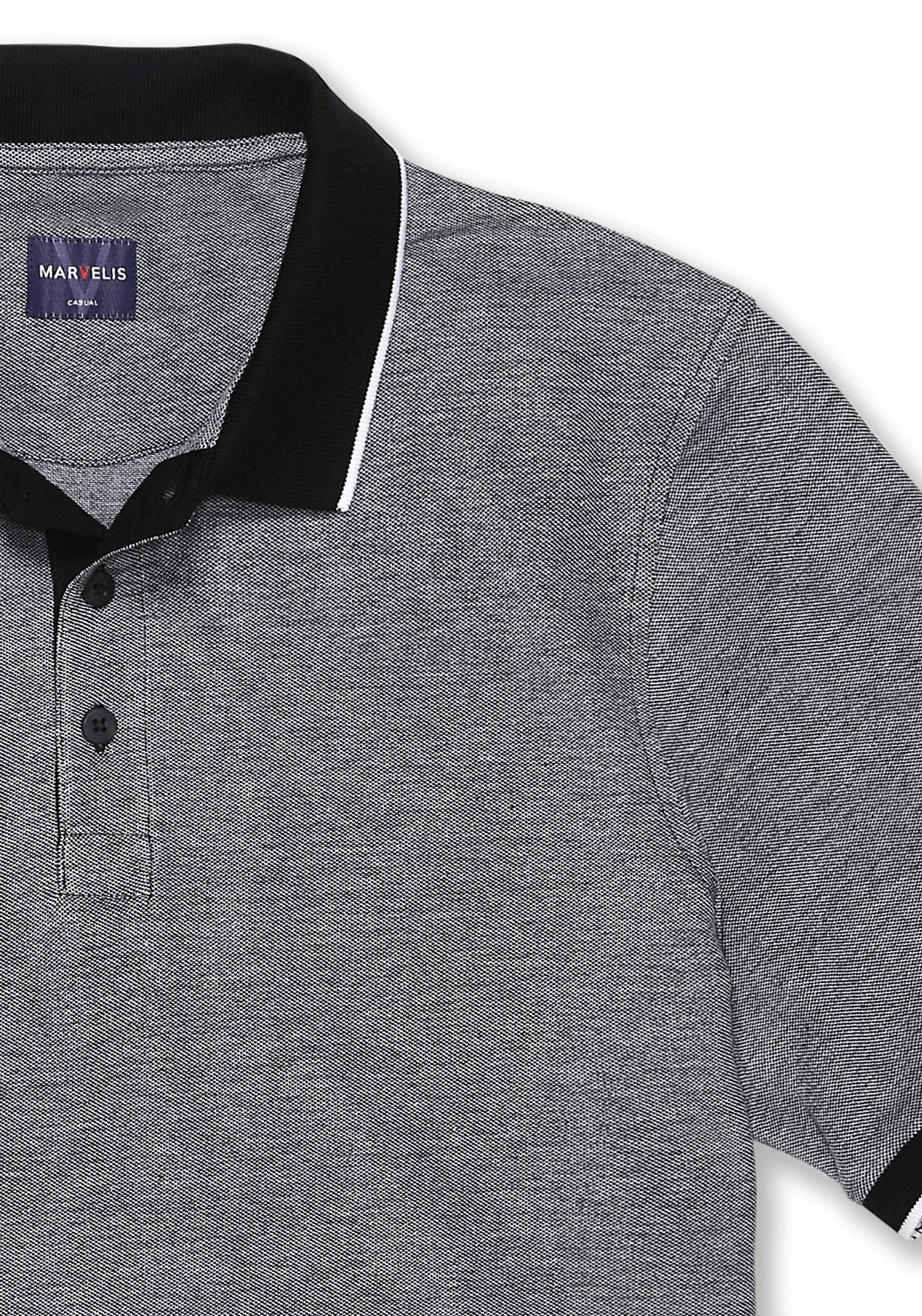 MARVELIS Poloshirt meliert, leicht tailliert günstig online kaufen