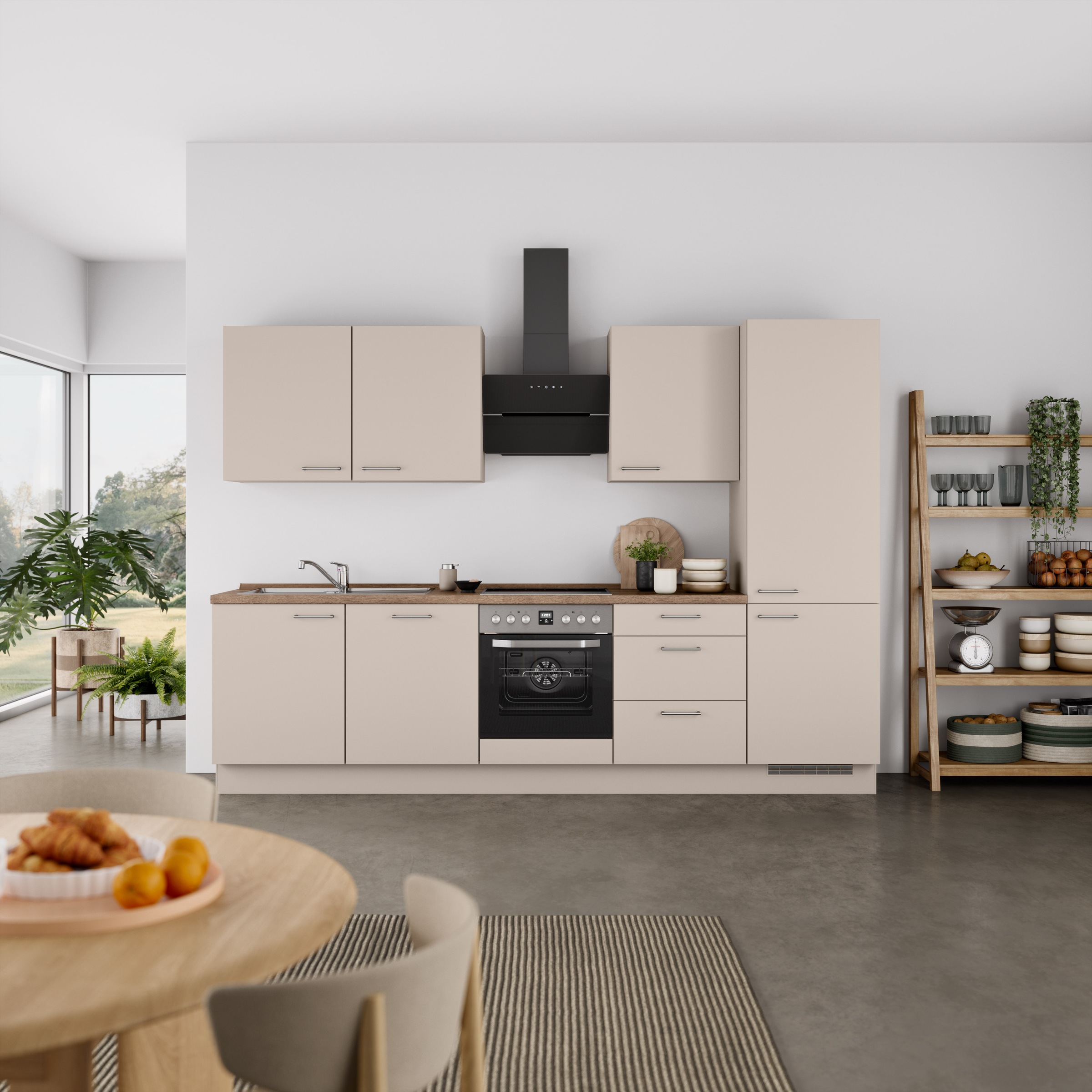 nobilia Küchenzeile ""Laser II", Ausrichtung wählbar, Breite 300 cm" vormon günstig online kaufen