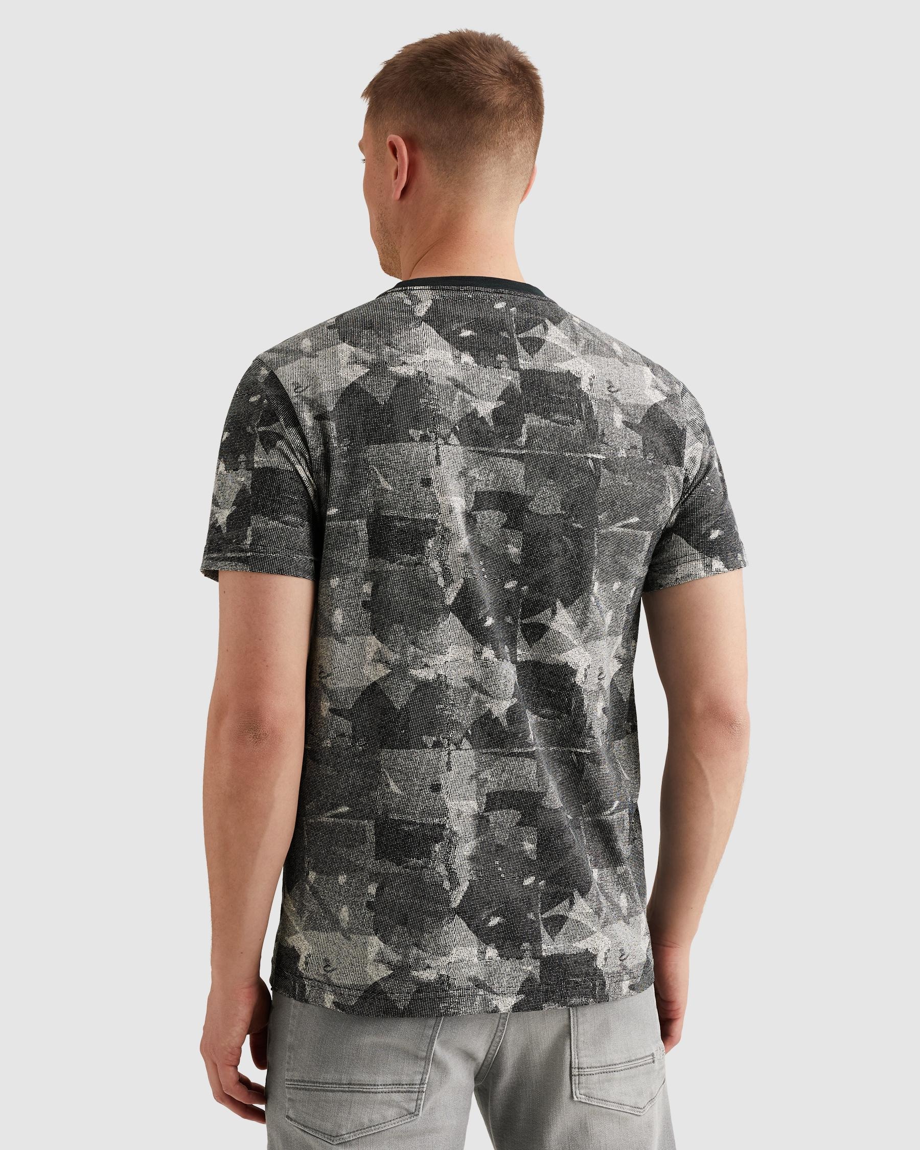 PME LEGEND T-Shirt »Short sleeve r-neck slub jersey aop« mit All-Over Print