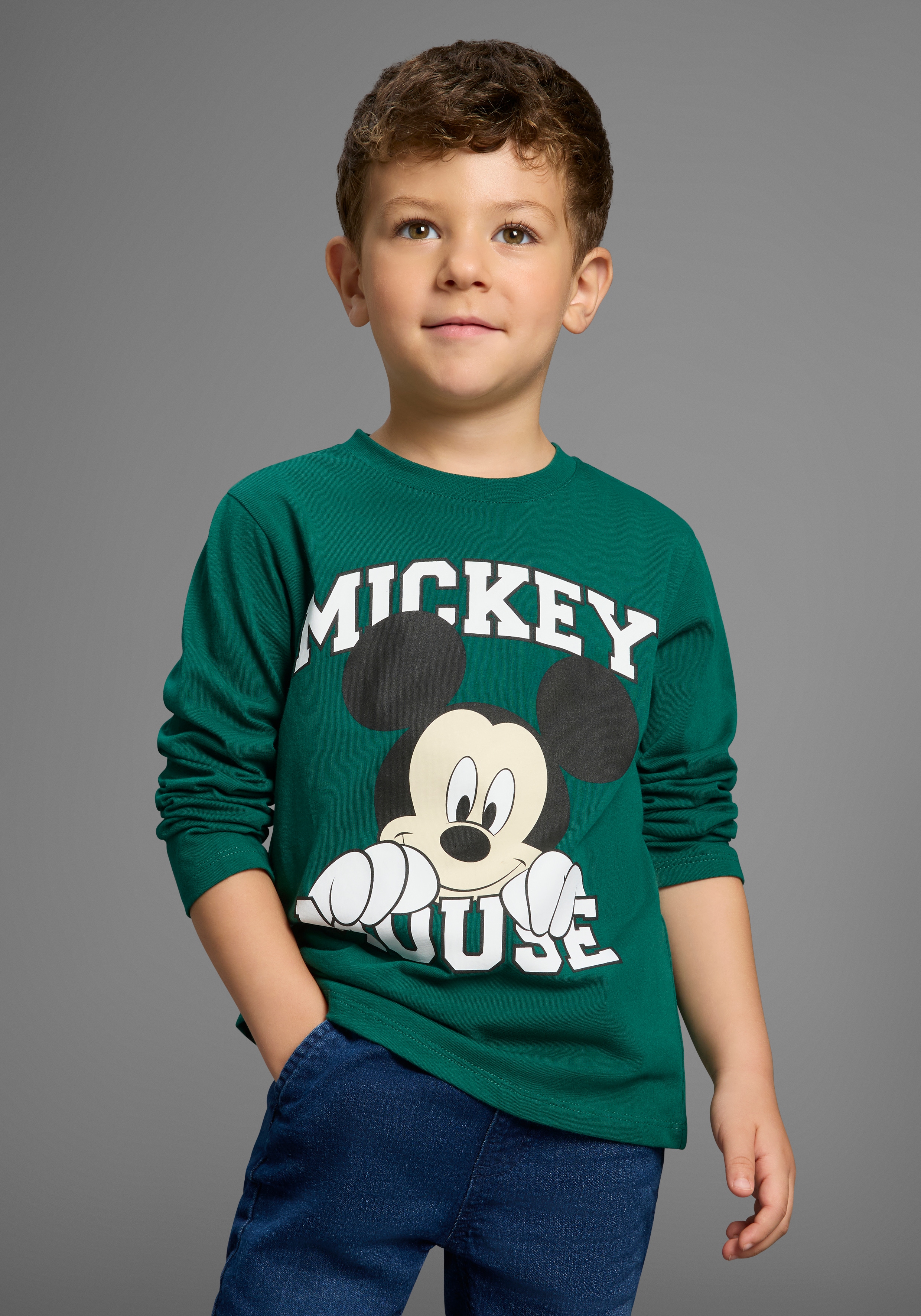 KIDSWORLD Langarmshirt "MICKEY Mouse - Disney Shirt" Disney Shirt mit Mickey Mouse Druck