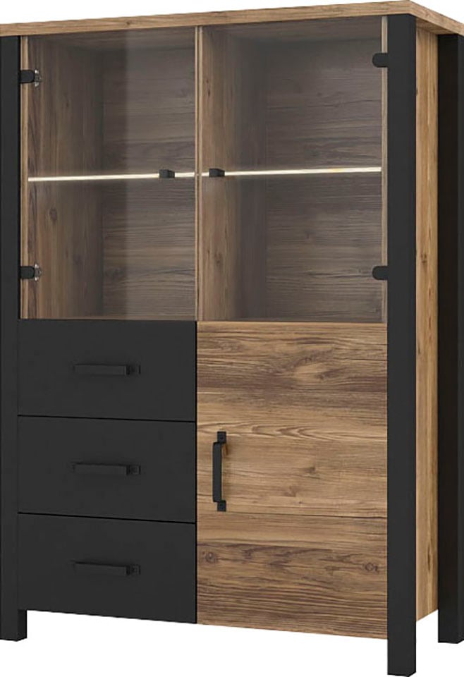 Home affaire Vitrine »Olin«, Höhe 146 cm