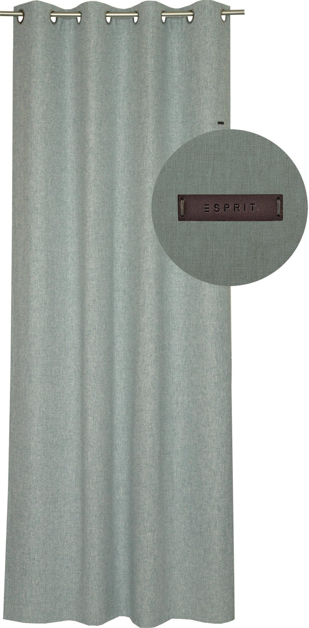 Thumbnail - Esprit Vorhang "Harp" Ösen 1 Stk. tlg. HxB: 250x140, Blickdicht, mit Lederlabel, (BxH) 140 x 250 cm