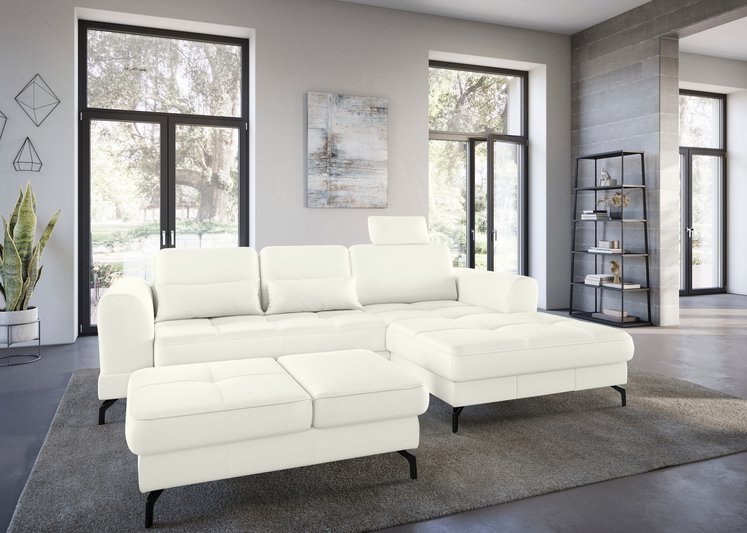 sit&more Ecksofa "Bendigo L-Form" inklusive Sitztiefenverstellung, Bodenfre günstig online kaufen