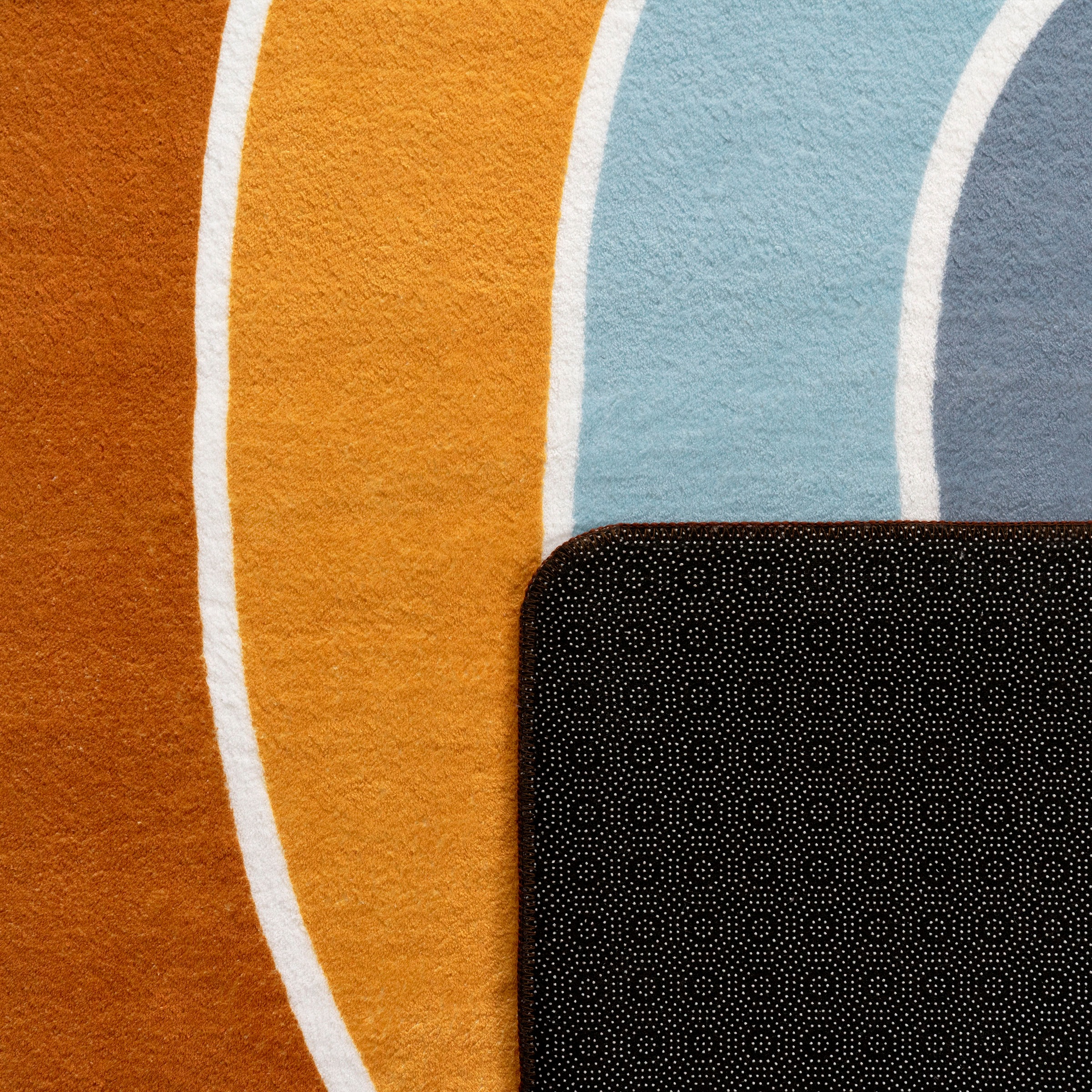 Thumbnail - Paco Home Kinderteppich "Niloya 366" halbrund 12 mm Höhe Spielteppich, Kurzflor, Motiv Regenbogen, waschbar