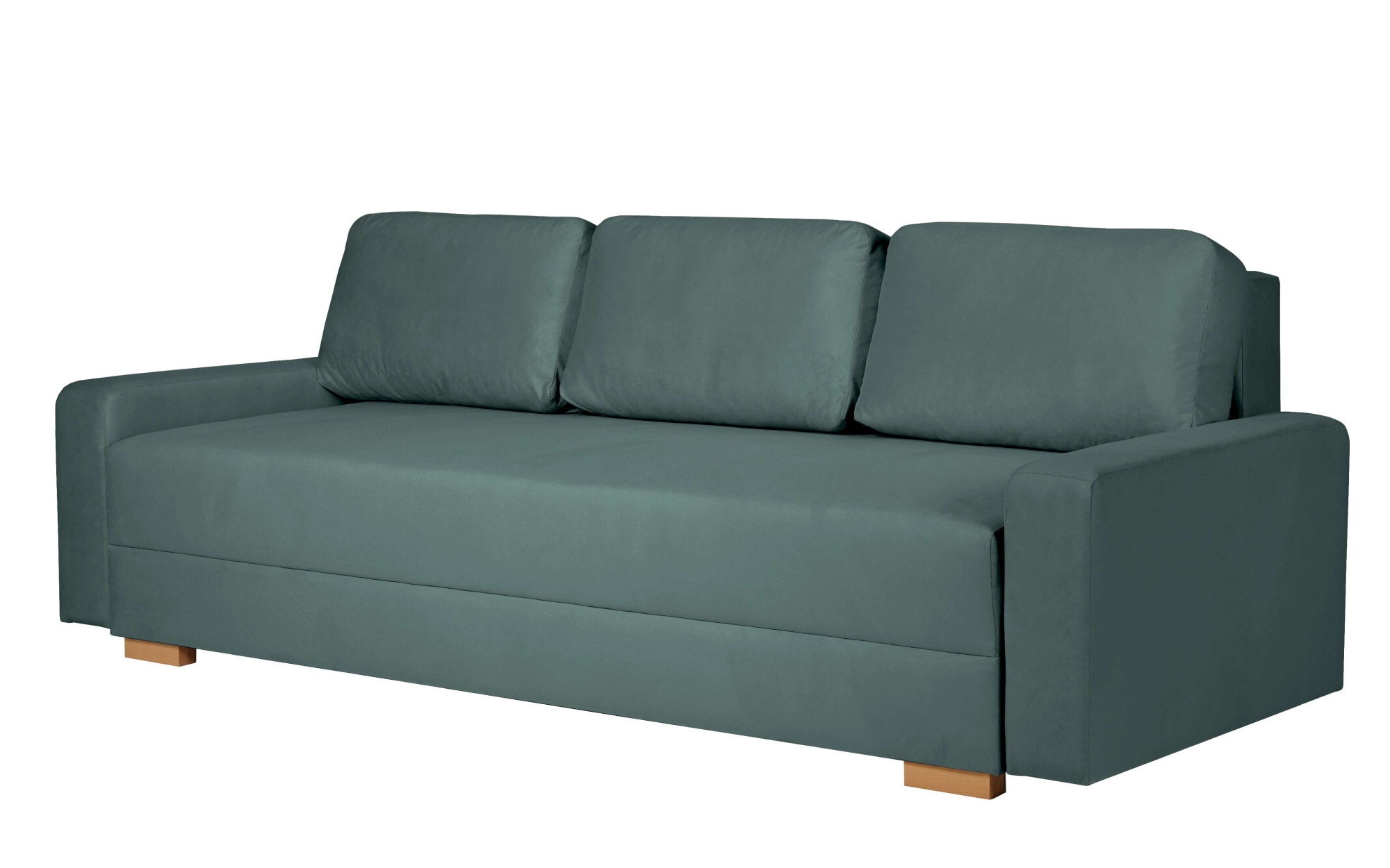 INOSIGN 3-Sitzer »SHERIDIAN Schlafsofa mit Bettkasten, in Feincord & Velvet«, mit Wellenunterfederung, moderne Bezüge, B/H/T 225/94/80