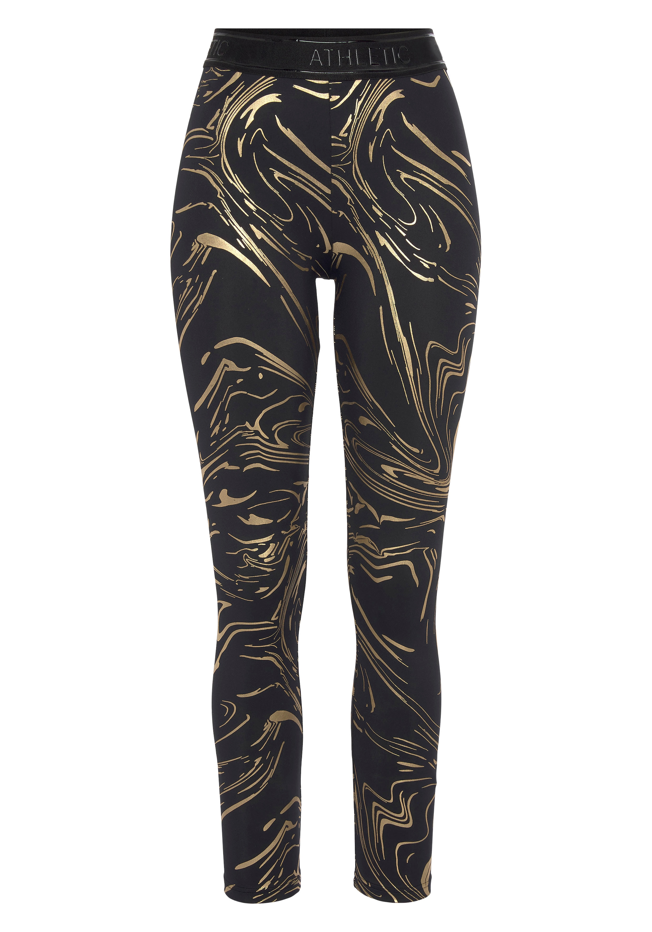 LASCANA ACTIVE Funktionsleggings, Sportleggings mit glänzendem Print und 3D günstig online kaufen