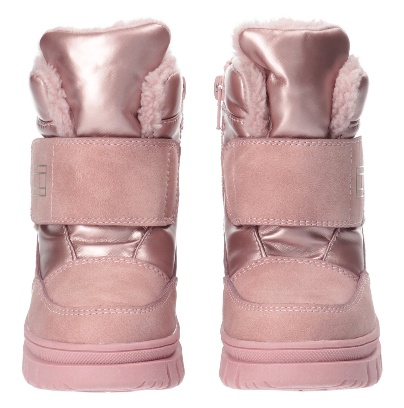 Tommy Hilfiger Snowboots, Winterstiefel, Klettstiefel mit Logoschriftzug auf der Sohle