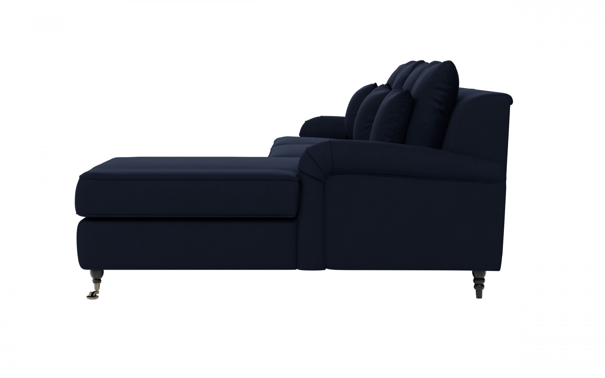 Guido Maria Kretschmer Home&Living Ecksofa »NORIN L-Form«, zwei Fußarten: vorne - Rollen, hinten - Holzfüße