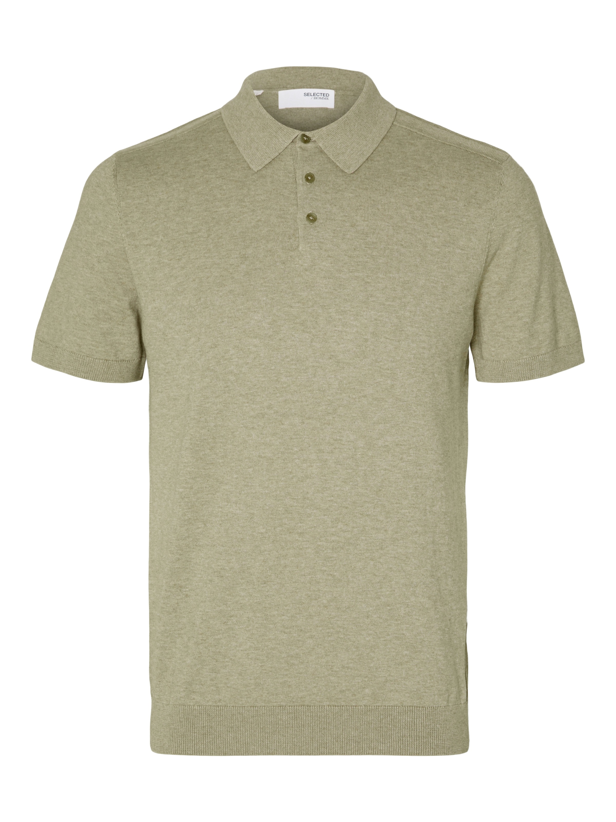 SELECTED HOMME Poloshirt »SLHBERG SS KNIT POLO NOOS«, aus Feinstrick