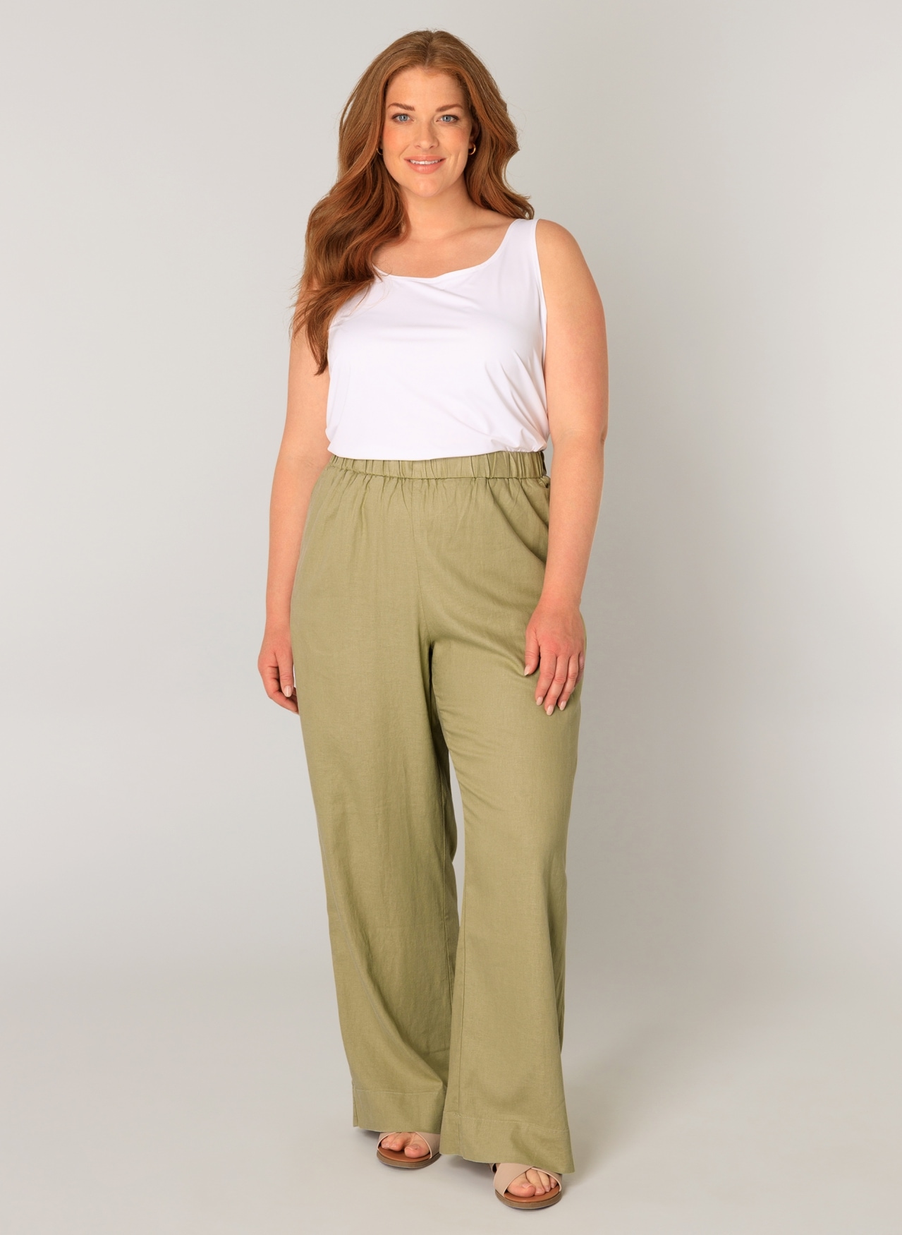 Base Level Curvy Leinenhose »Yula«