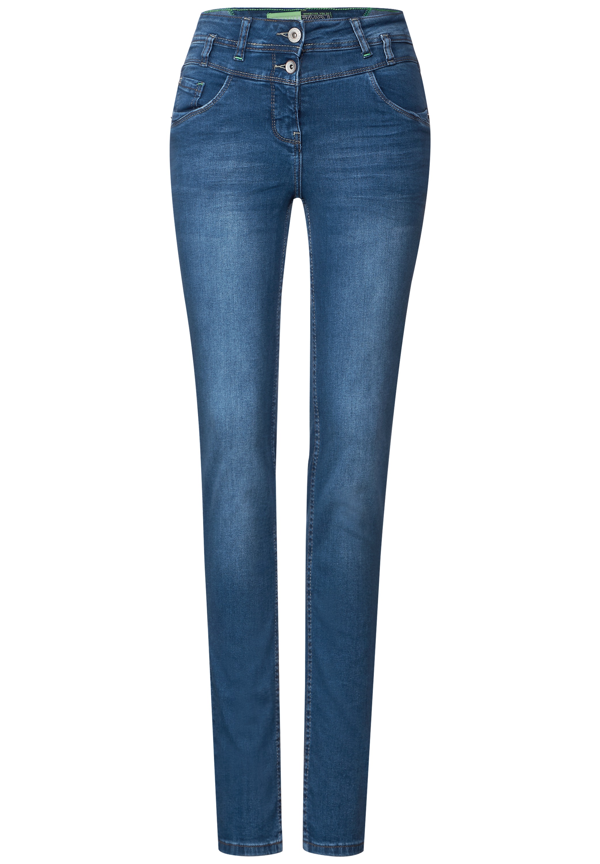 Cecil Slim-fit-Jeans, High Waist