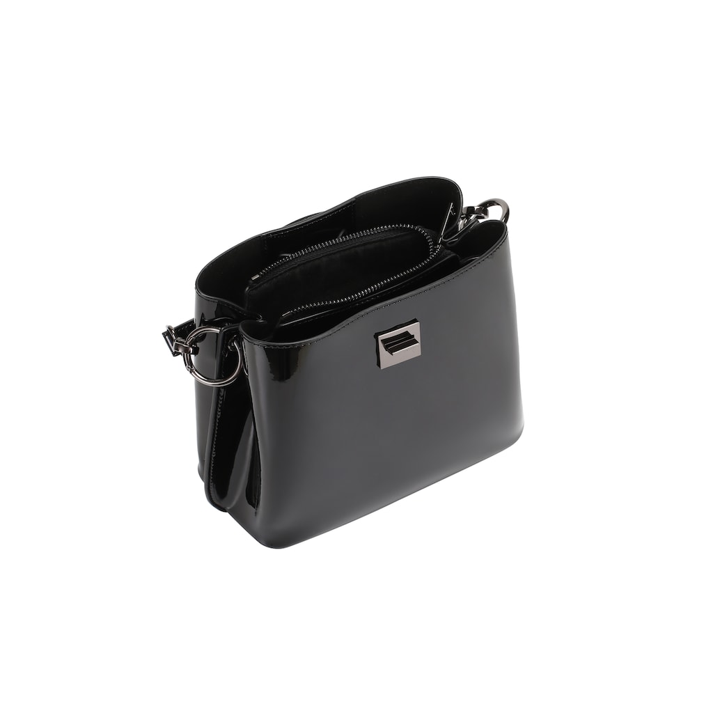ekonika Henkeltasche, aus lackiertem Leder
