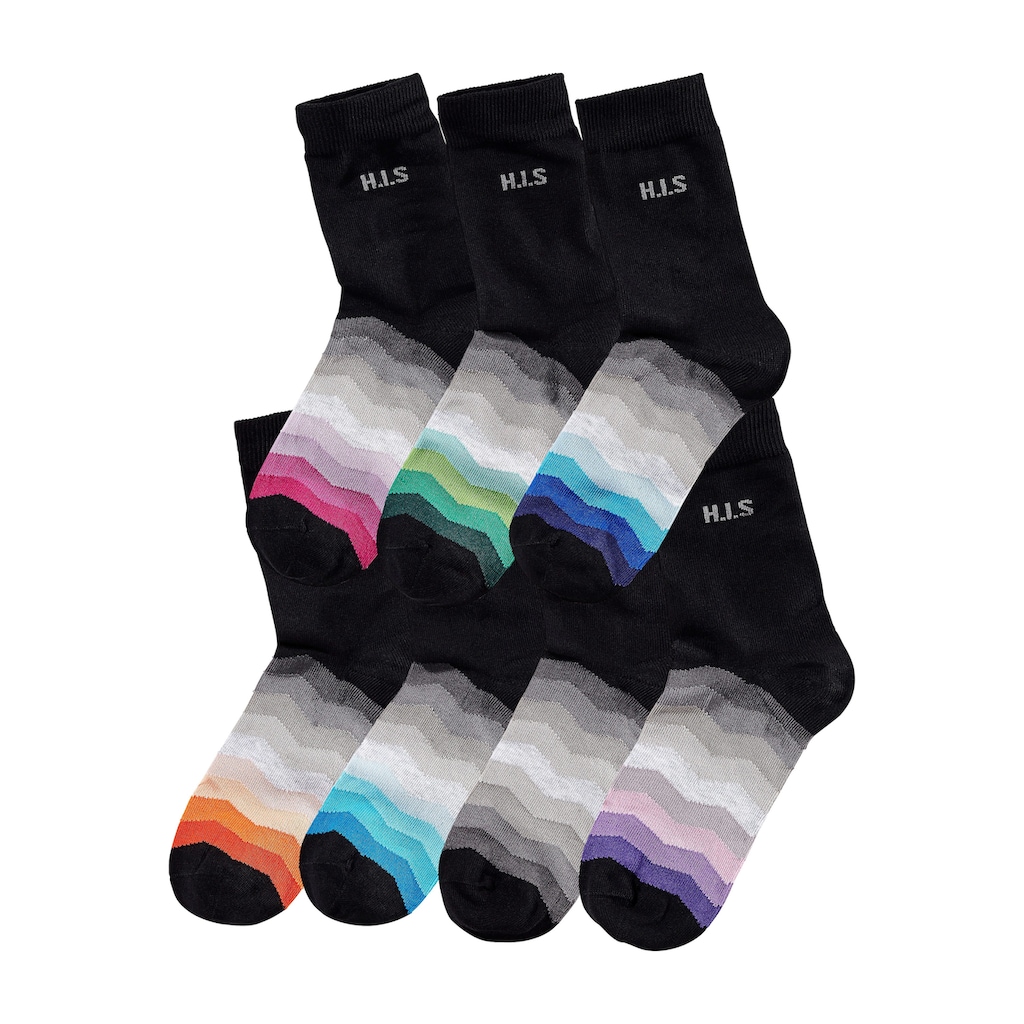 H.I.S Basicsocken, (Set, 7 Paar)