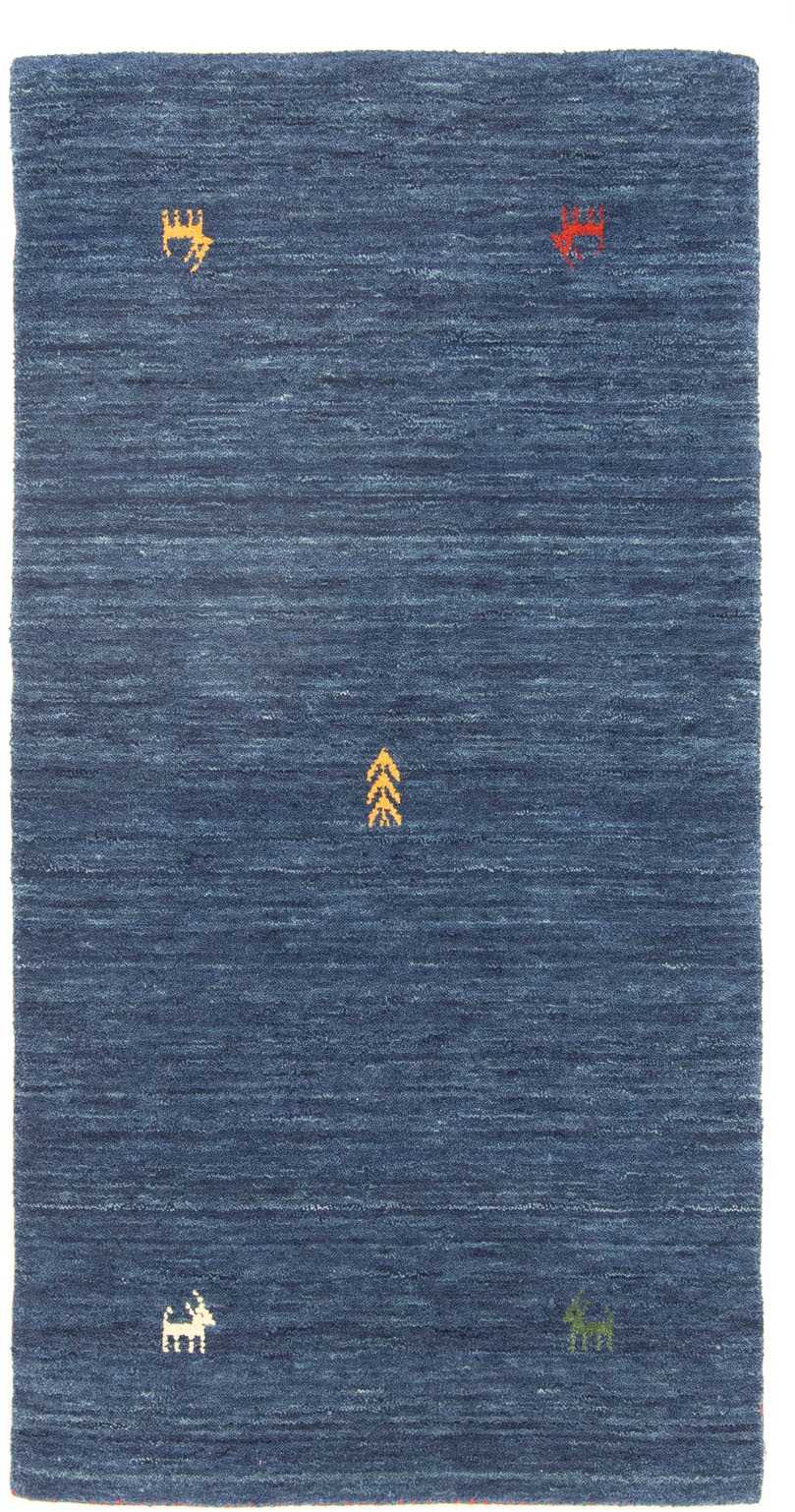 morgenland Wollteppich »Gabbeh Teppich - Indus »Deluxe« Rechteckig«, rechteckig, 1,5 mm Höhe, Sehr weicher Flor
