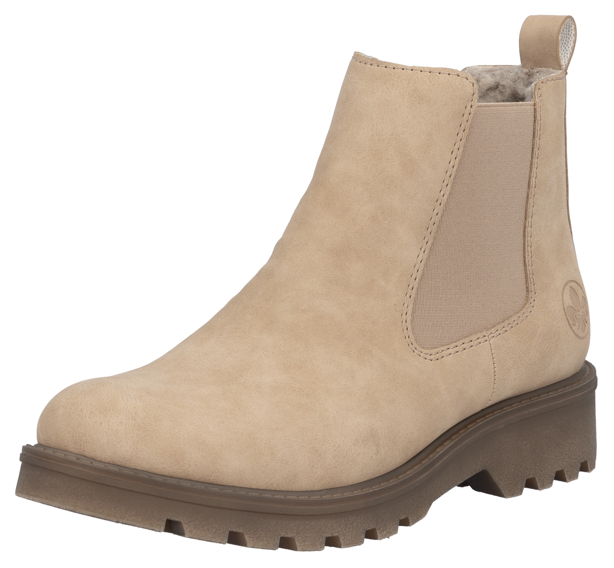 Rieker Schlupfboots, Stiefelette, Blockabsatz, mit kuscheligem Warmfutter