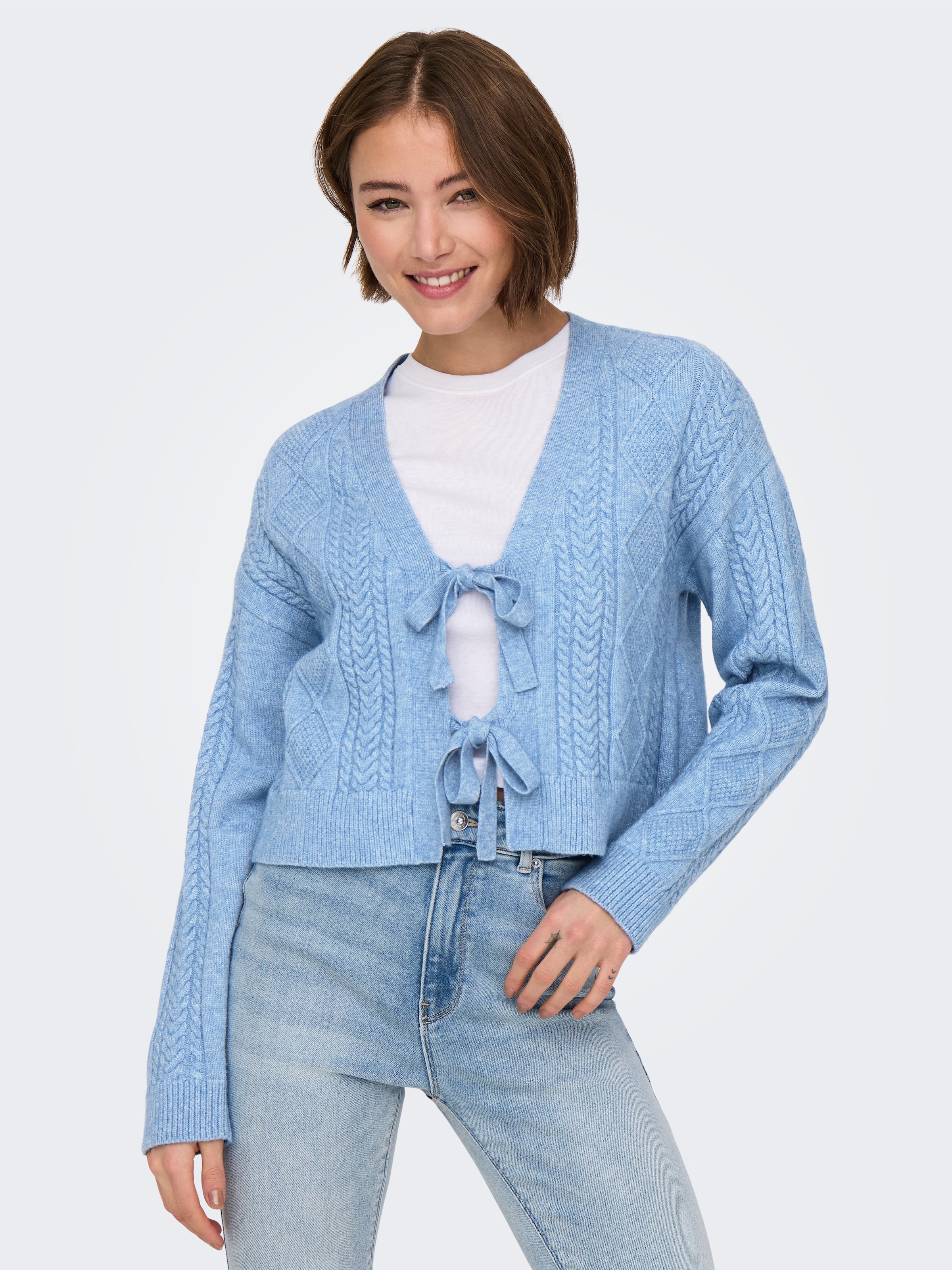 ONLY Strickjacke "ONLFIA LS STRING CARDIGAN KNT NCA" günstig online kaufen